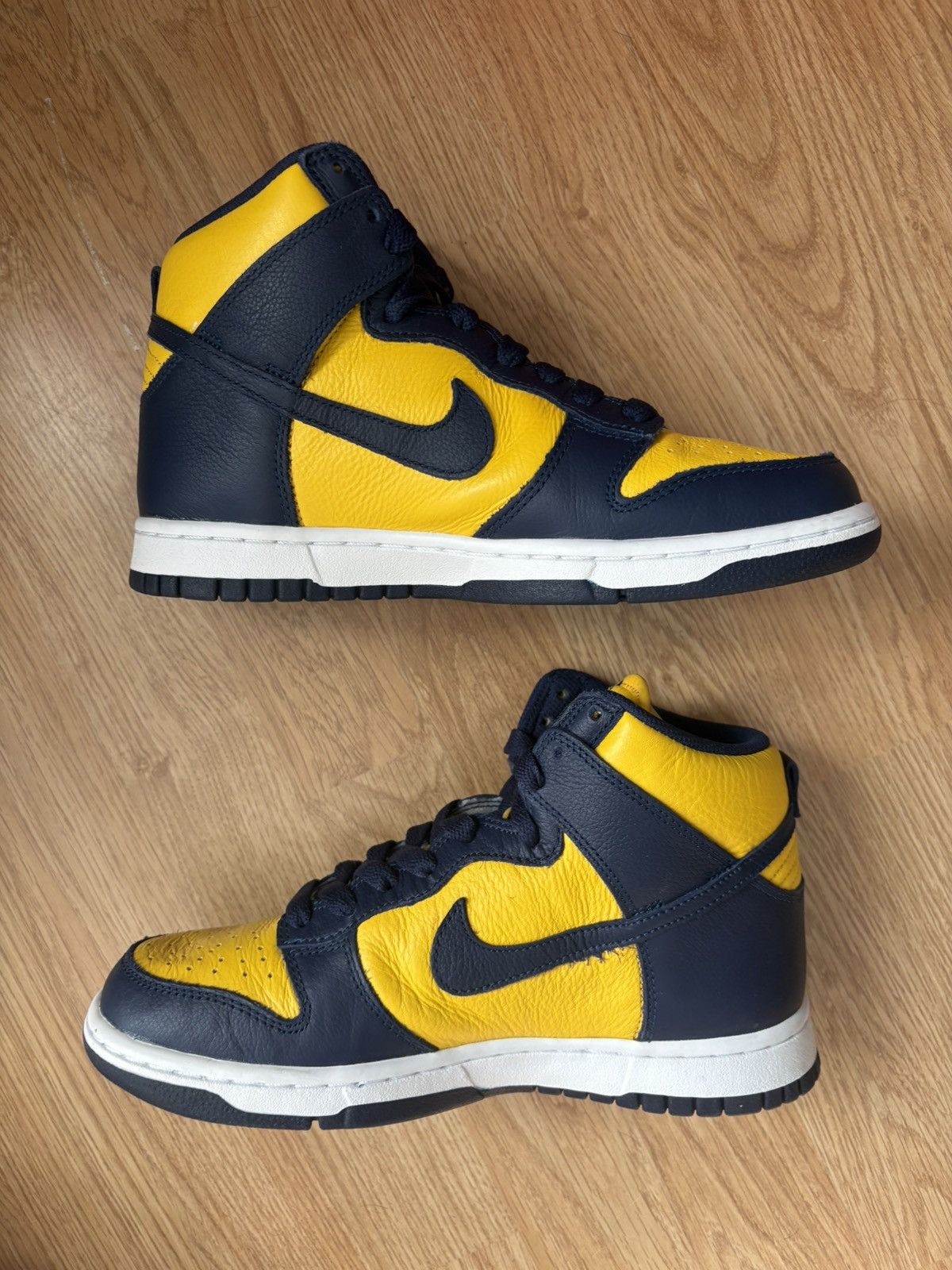 Nike 2016 Rare Nike Dunk High Michigan Size US 7.5 / IT 37.5 - 3 Thumbnail