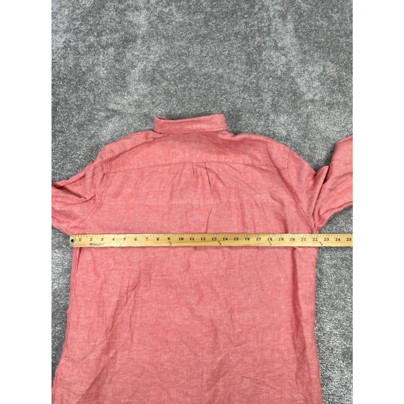 Gap Gap Shirt Mens Large Pink Linen Cotton Button Up Size US L / EU 52-54 / 3 - 5 Thumbnail