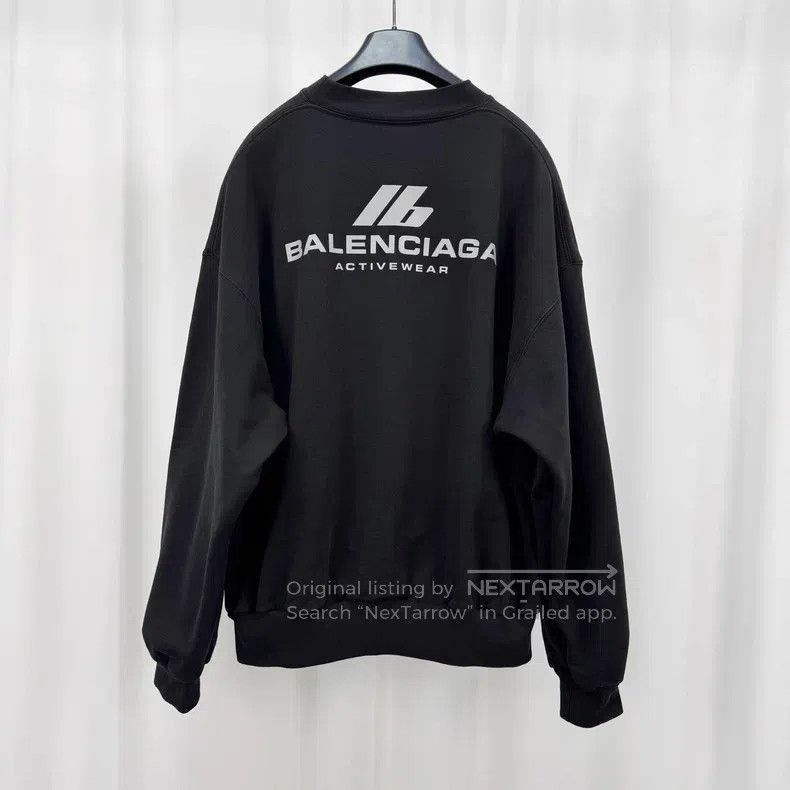 Balenciaga Balenciaga Reflective Letter Printed Sweatshirt Size US S / EU 44-46 / 1 - 2 Thumbnail