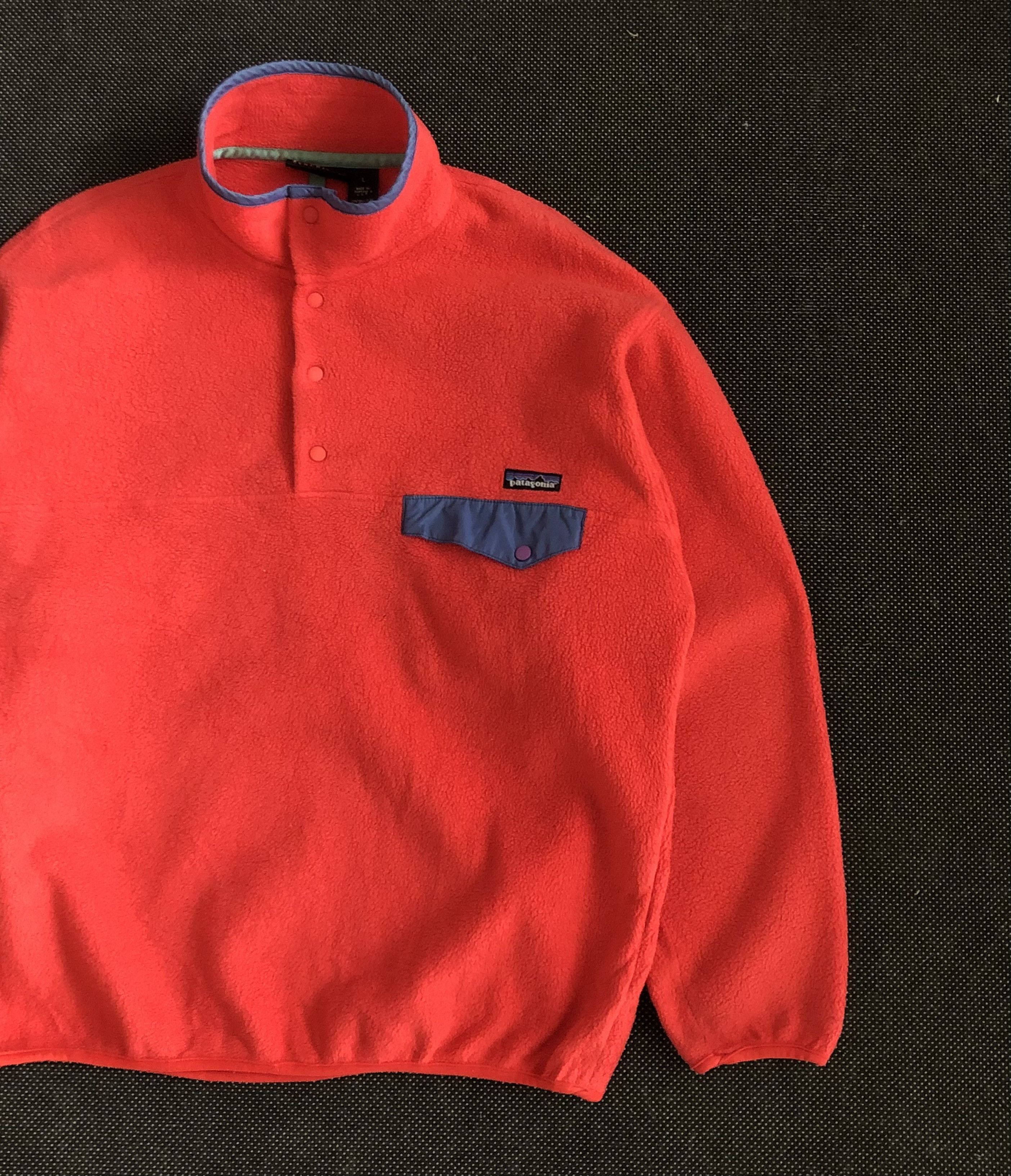 Patagonia RARE🔥90’S PATAGONIA SYNCHILLA FLEECE PULLOVER DARK SALMON Size US L / EU 52-54 / 3 - 3 Thumbnail