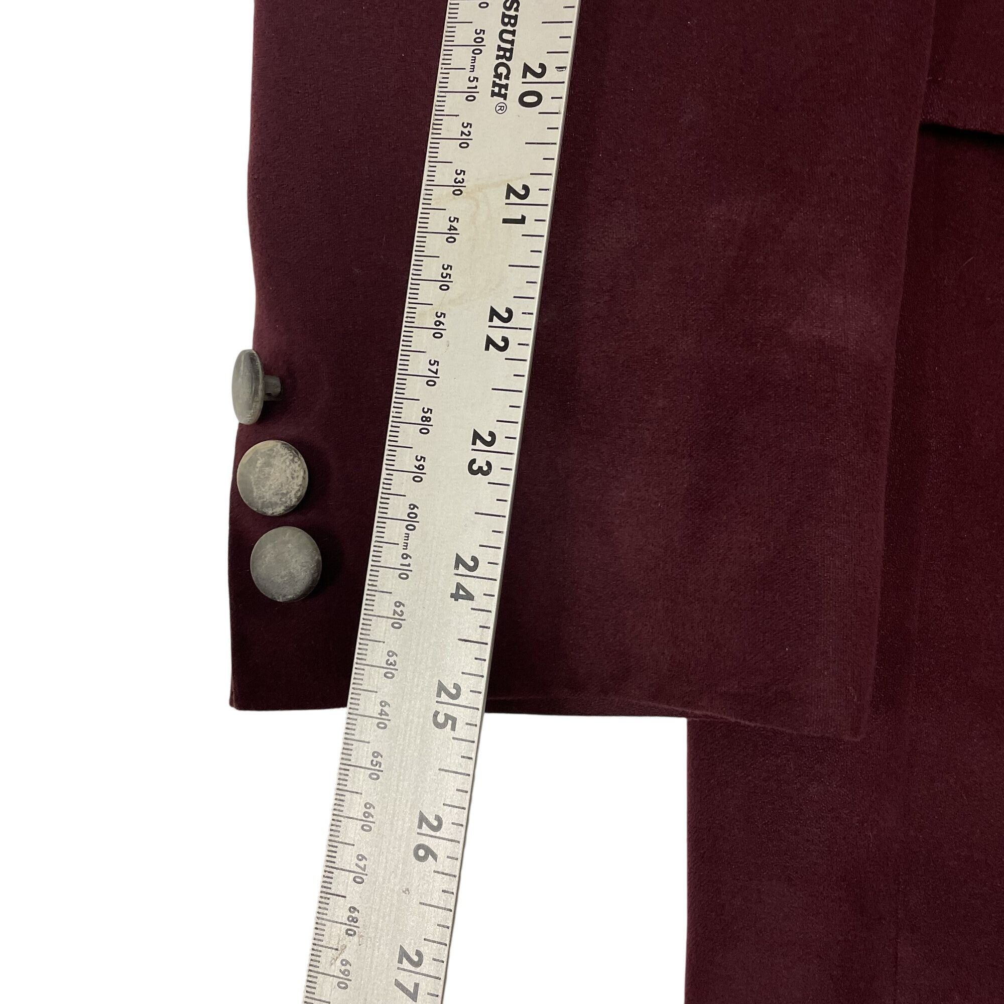 Other Vtg Webbs MAROON Burgundy Sport Coat FEATHER Suede Jacket Size 40R - 9 Thumbnail