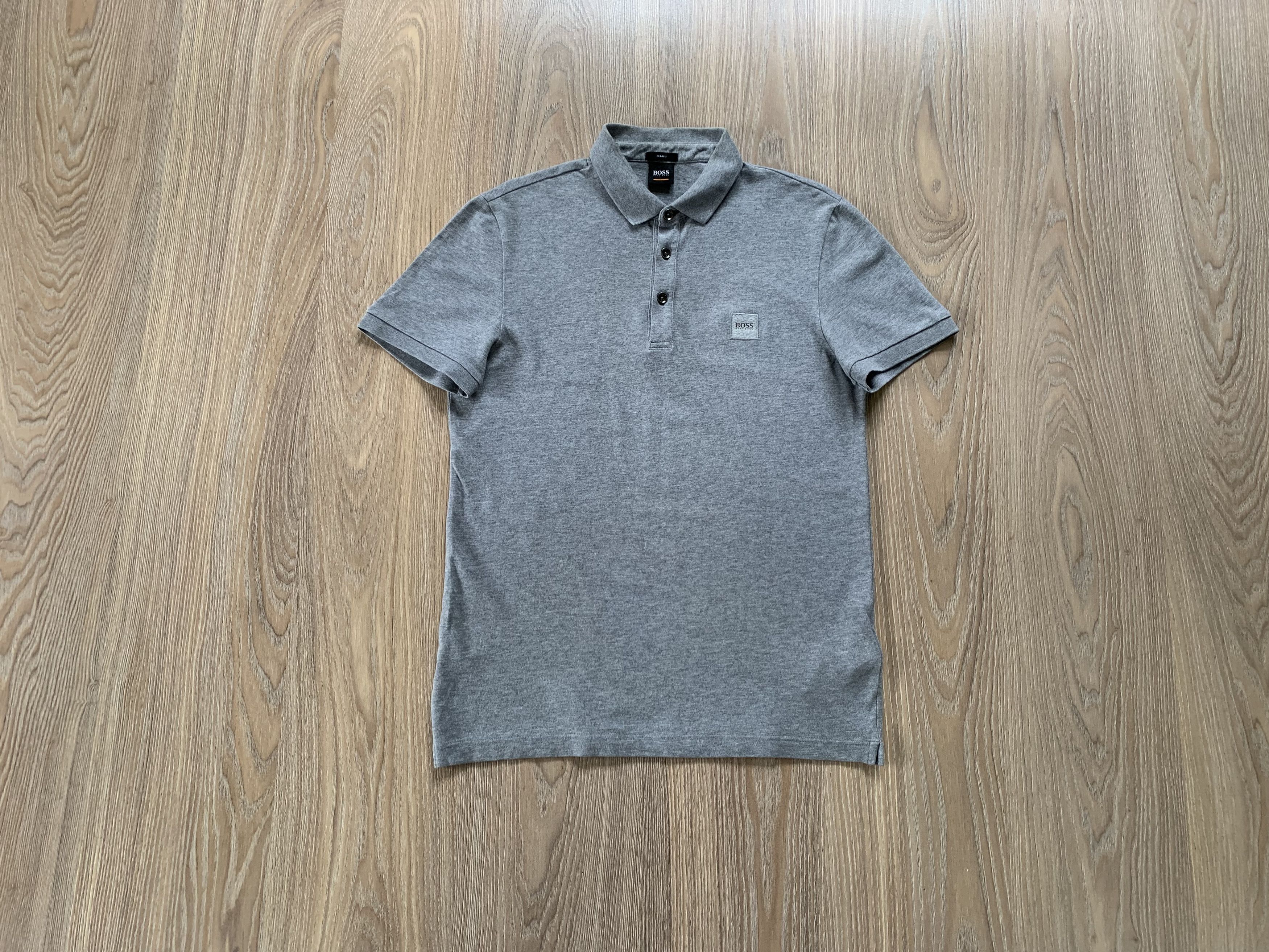 Hugo Boss Hugo Boss Orange Slim Fit Men Grey Polo T-Shirt Size US M / EU 48-50 / 2 - 11 Thumbnail