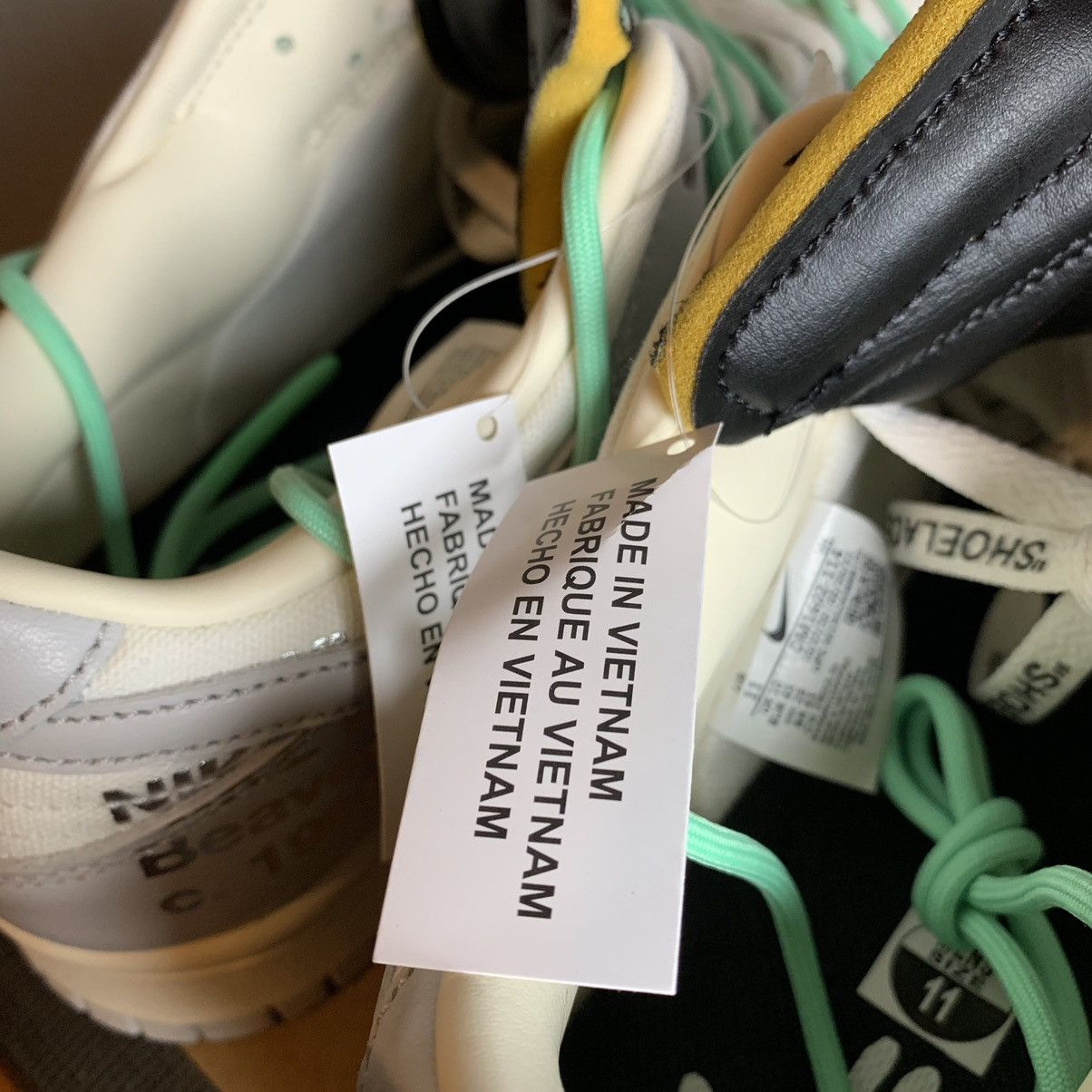 Nike × Off-White Off-White Nike Dunk Low Lot 4 Size US 11 / EU 44 - 18 Thumbnail