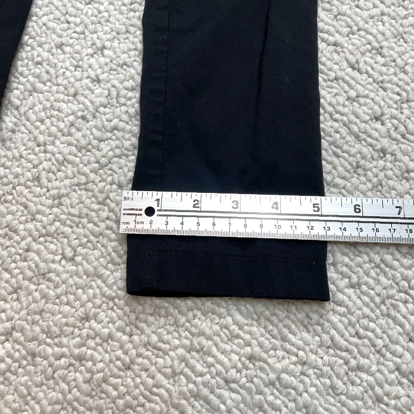 Vintage 2B Clothing Sweatpants Women Small Black Solid Stretch Rayon Nylon Spandex 24x30 Jersey Low Rise Inseam 30 in Size 42" / US 20 - 2 Thumbnail
