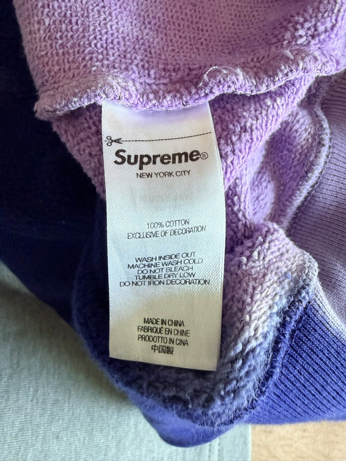 Supreme Supreme Hoodie Purple Medium Mens Tie Dye Size US M / EU 48-50 / 2 - 5 Thumbnail