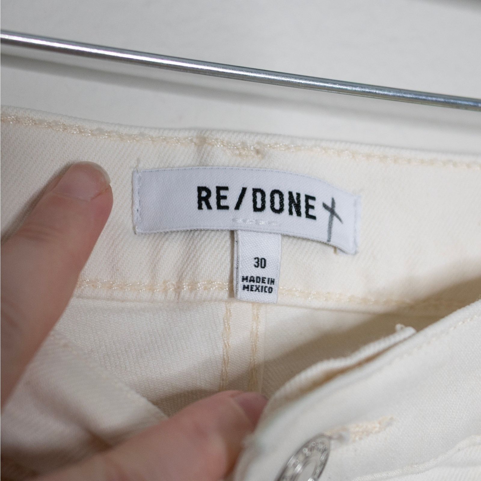 RE/DONE Re/Done 90s High Rise Ankle Crop Jeans Size 30" / US 8 / IT 44 - 6 Thumbnail