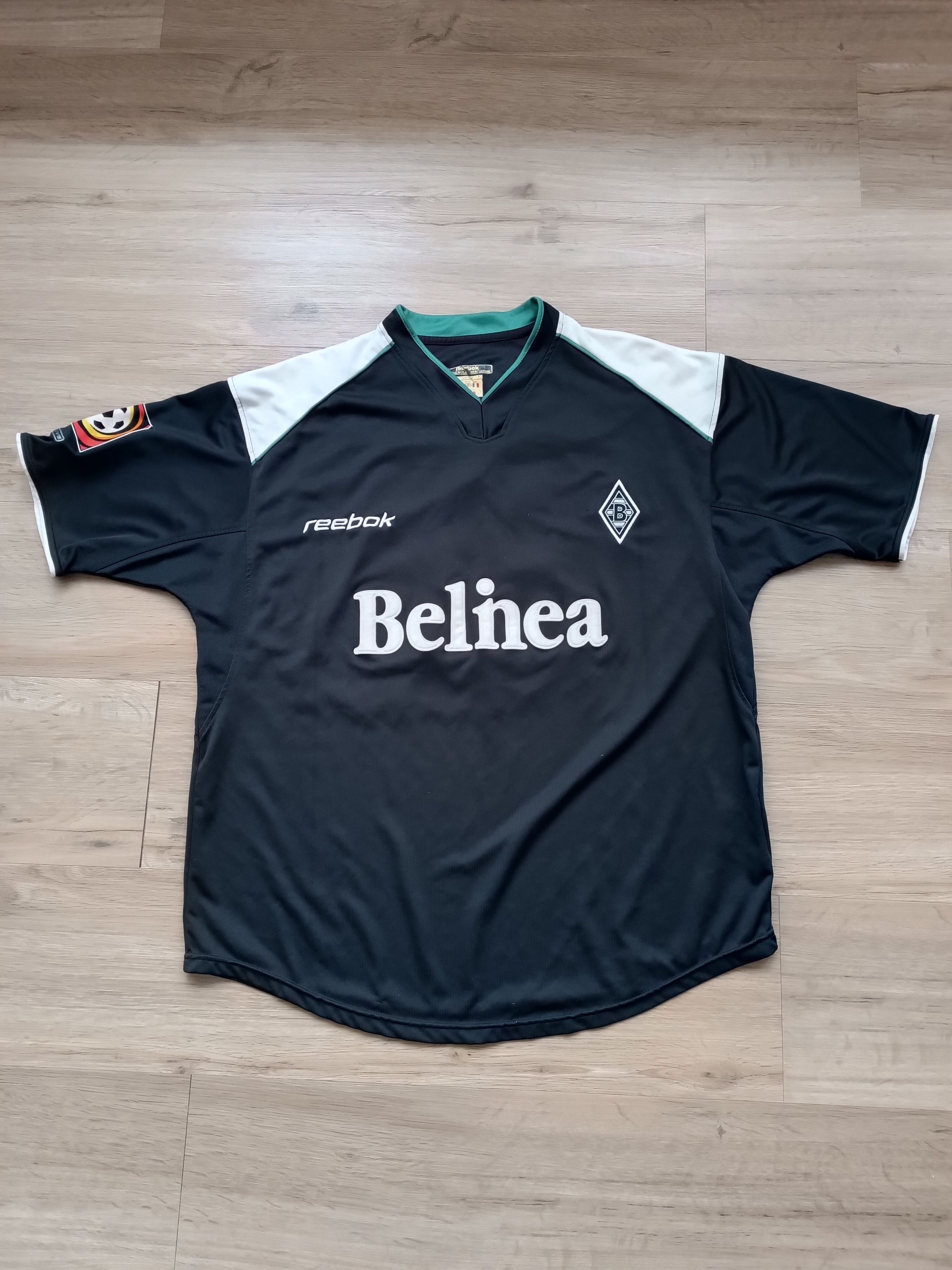 image of Reebok Borussia Mönchengladbach 2001/2002 Korzynietz in Black, Men's (Size 2XL)