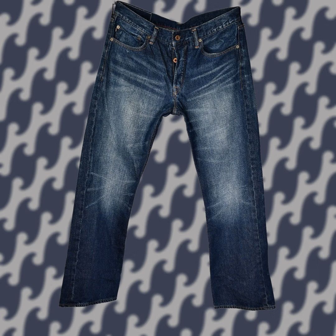 Polo Ralph Lauren POLO RALPH LAUREN MERCER SLIM STRAIGHT JEANS MEN W34 L32 BLUE 100% COTTON DENIM 5-POCKET INSEAM 32 Size US 34 / EU 50 - 1 Thumbnail