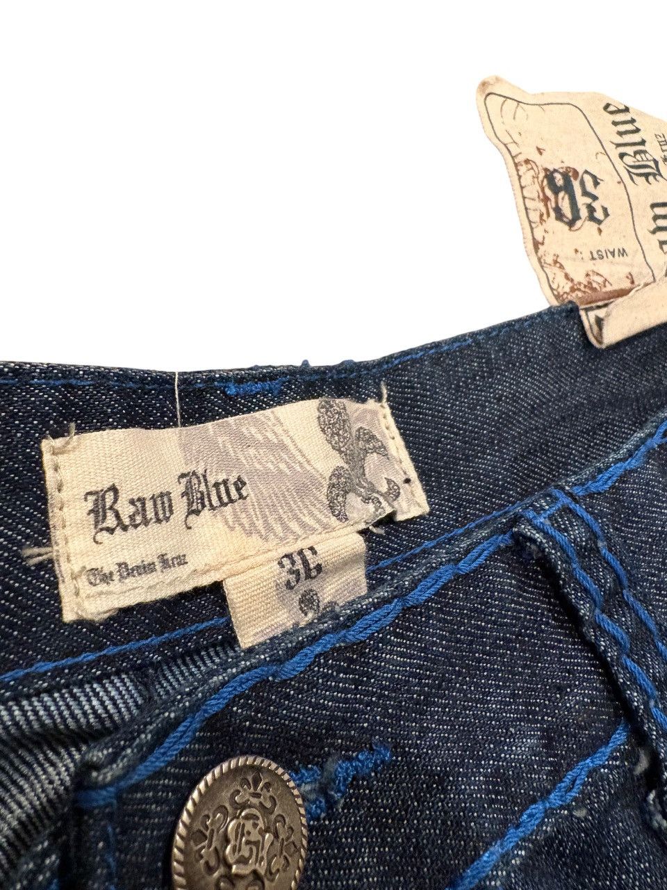 Affliction Raw Blue Wing Shorts Size US 36 / EU 52 - 3 Thumbnail