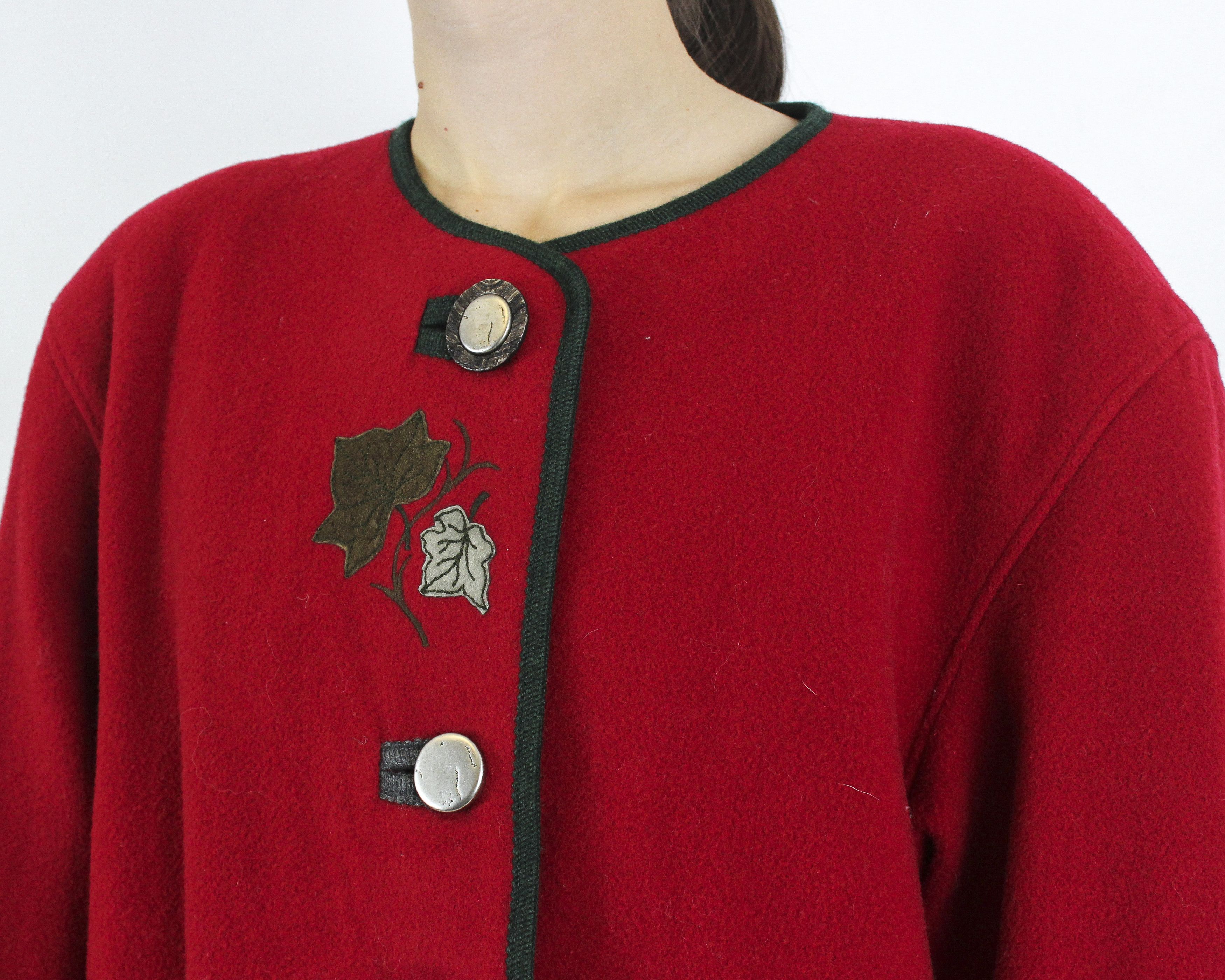 Vintage H Moser Trachten Women L EU 42 Cardigan Blazer Jumper Jacket Size L / US 10 / IT 46 - 5 Thumbnail