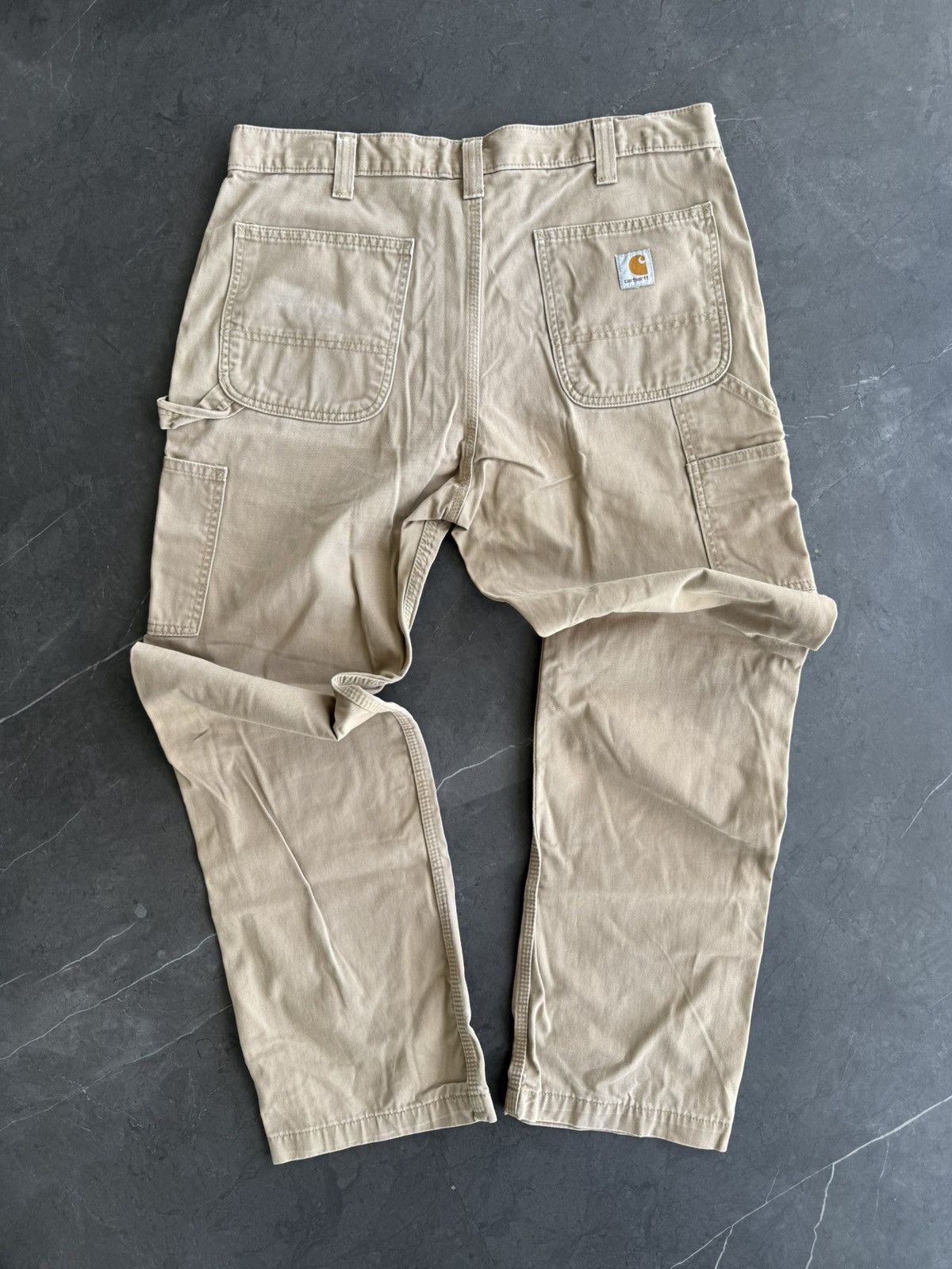 Carhartt × Carhartt Wip × Vintage Vintage Carhartt Carpenter Work Pants Khaki Size US 36 / EU 52 - 3 Thumbnail
