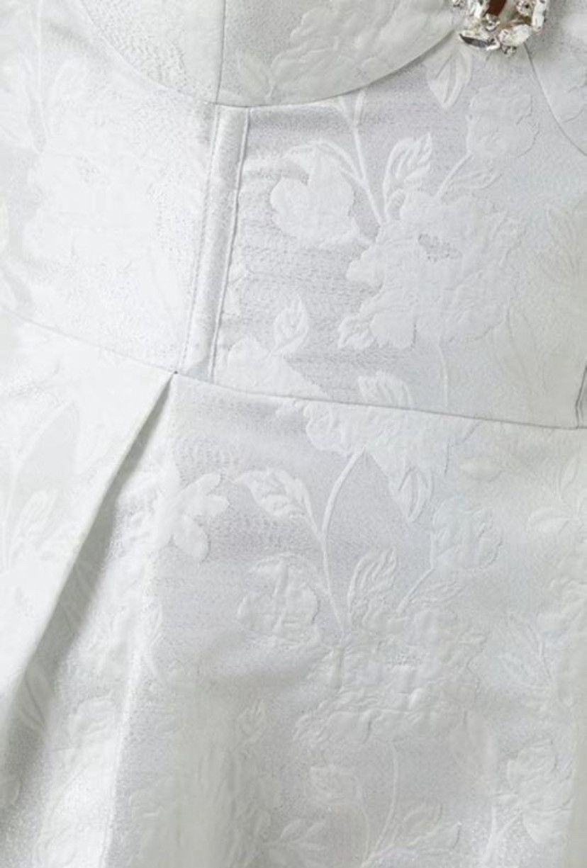 Other Coast Bridal Jacquard Crystal Corset Mini Dress Size US 12 Size L / US 10 / IT 46 - 2 Thumbnail