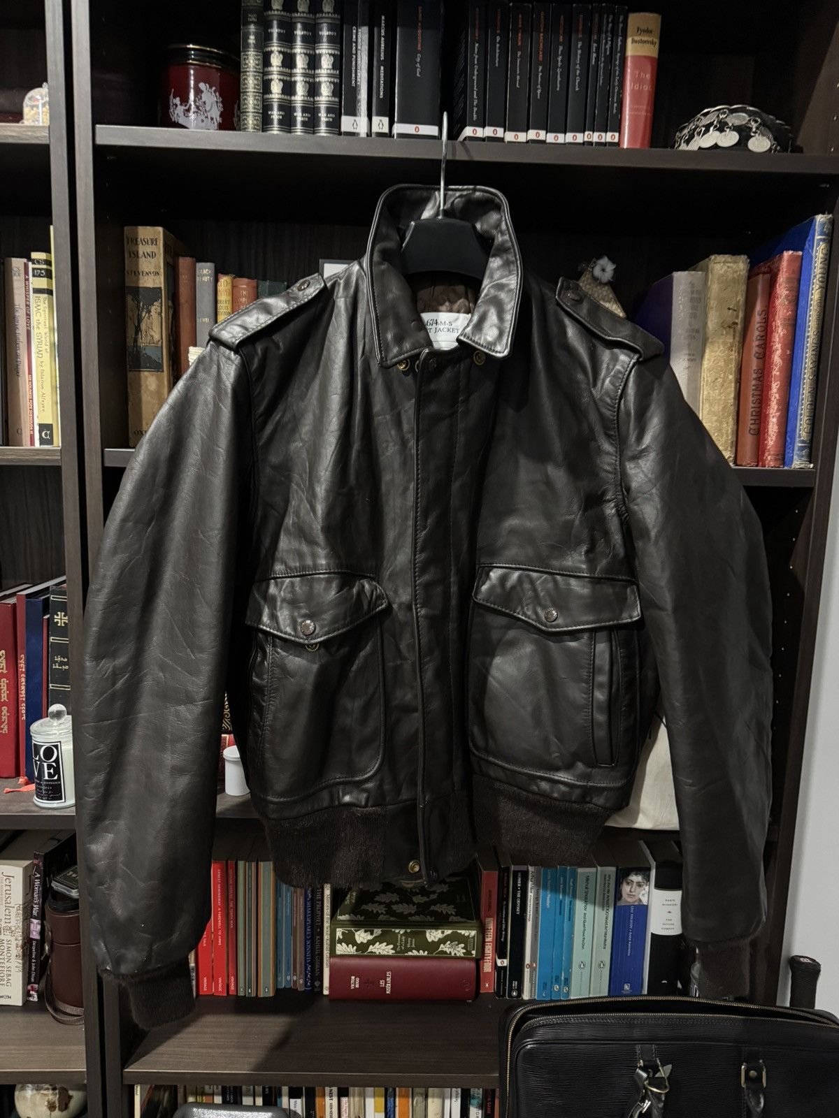Schott Schott brown leather A2 leather jacket Size US XS / EU 42 / 0 - 1 Thumbnail