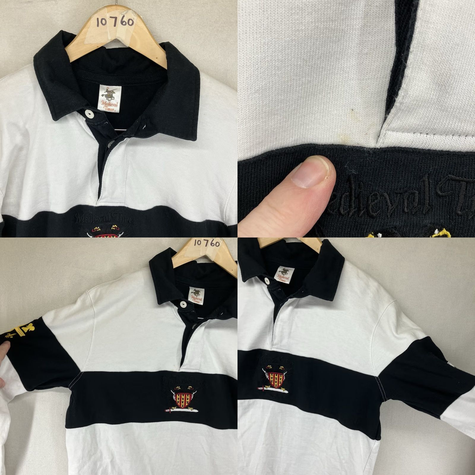 Vintage VINTAGE Medieval Times Polo Rugby Shirt Mens Large Coat Of Arms Saint Lucia PICs Size US L / EU 52-54 / 3 - 8 Thumbnail