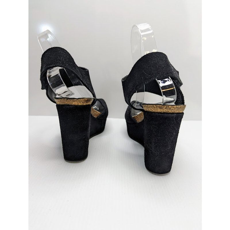 Pedro Garcia pedro garcia suede platform sandals heels black sz 9 (39.5) Size US 9 / IT 39 - 5 Thumbnail
