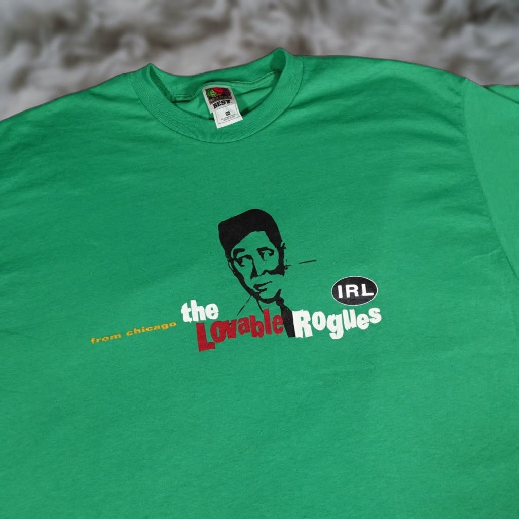 Vintage VINTAGE Music Band T-Shirt Mens 2XL Short Sleeve Green Cotton 2000s Logo Graphic Print Size US XXL / EU 58 / 5 - 1 Thumbnail