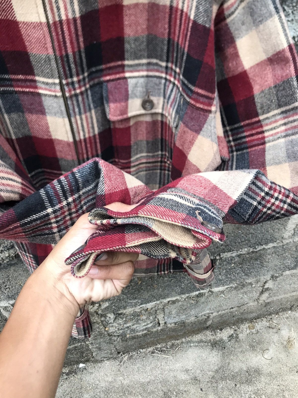 Japanese Brand ⚡️Vintage NPCA Flannel Wool Herrington Jacket Size US L / EU 52-54 / 3 - 8 Thumbnail