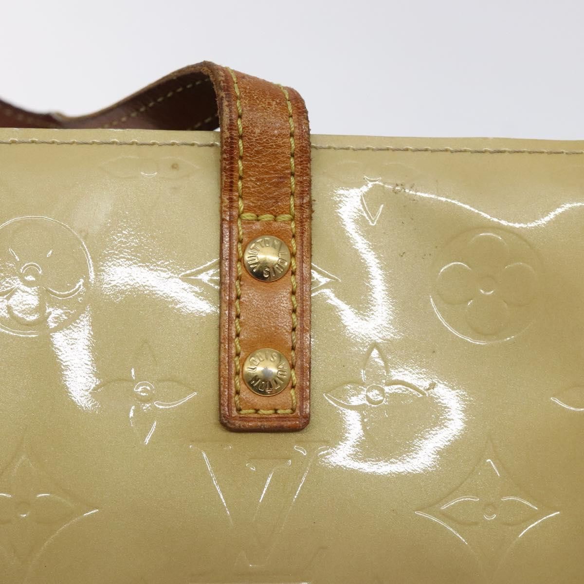Louis Vuitton LOUIS VUITTON Monogram Vernis Reade PM Hand Bag Beige M91334 Size ONE SIZE - 10 Thumbnail