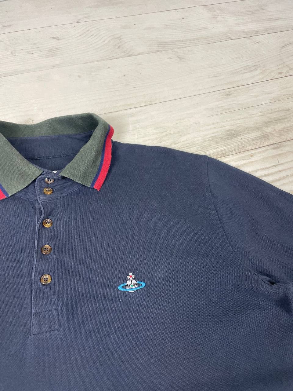 Vivienne Westwood Vivienne Westwood Polo Shirt Logo Orb Basic Luxury Size US XL / EU 56 / 4 - 5 Thumbnail