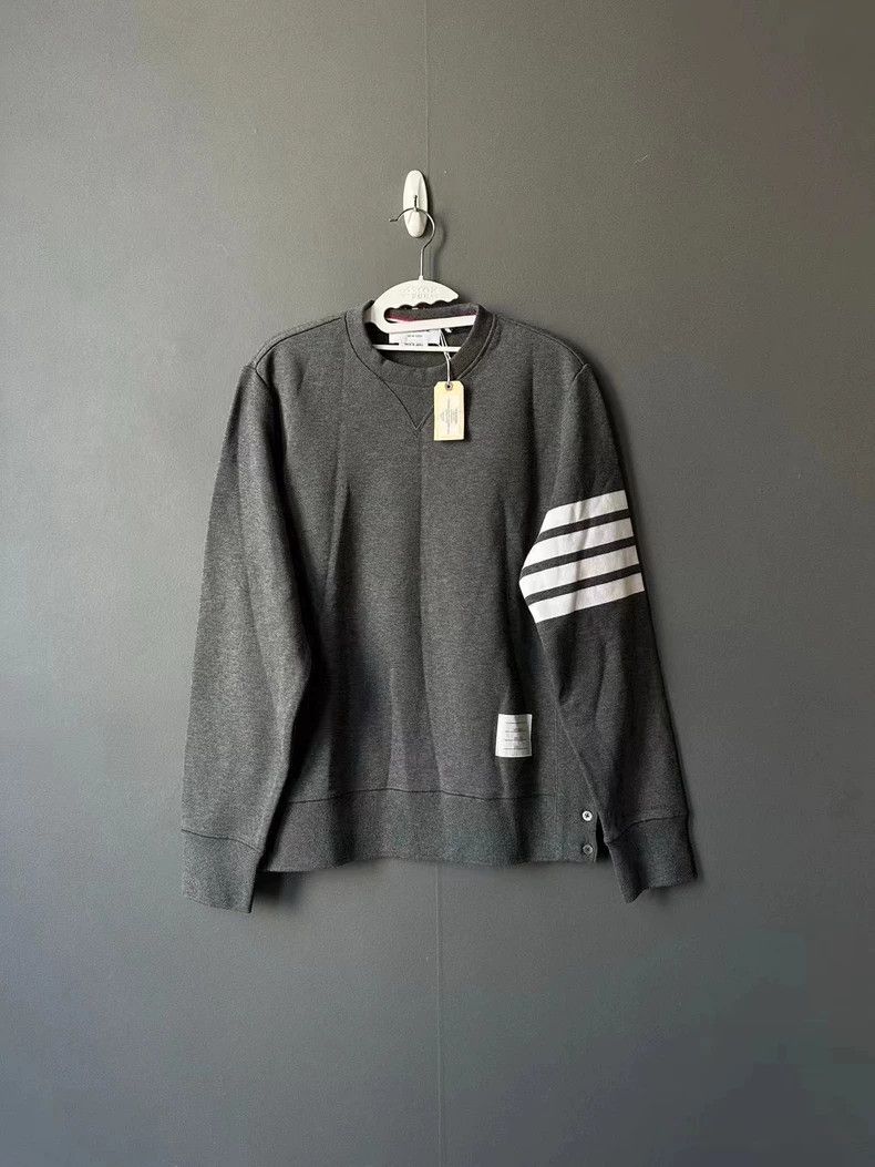 Thom Browne Thom Browne Gray Knit Sweatshirt-dmc Size US M / EU 48-50 / 2 - 1 Thumbnail