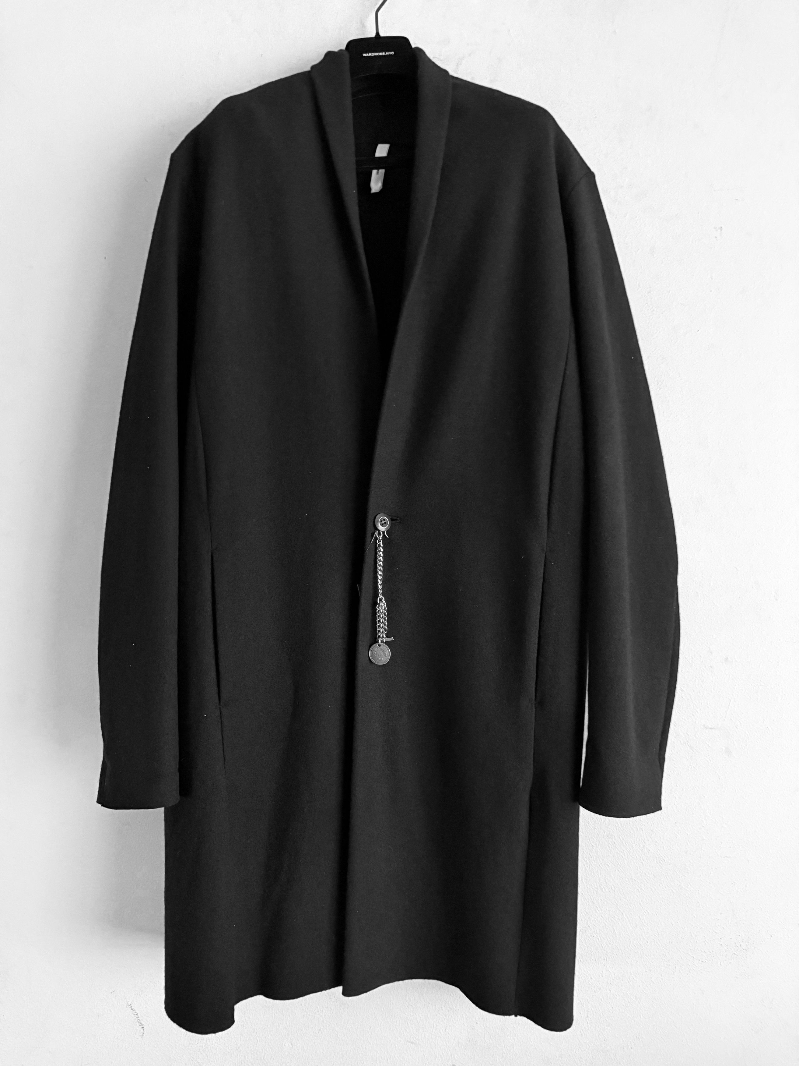 Attachment Cashmere Blend Shawl Collar Coat with Chain Fastener Size US XL / EU 56 / 4 - 3 Thumbnail