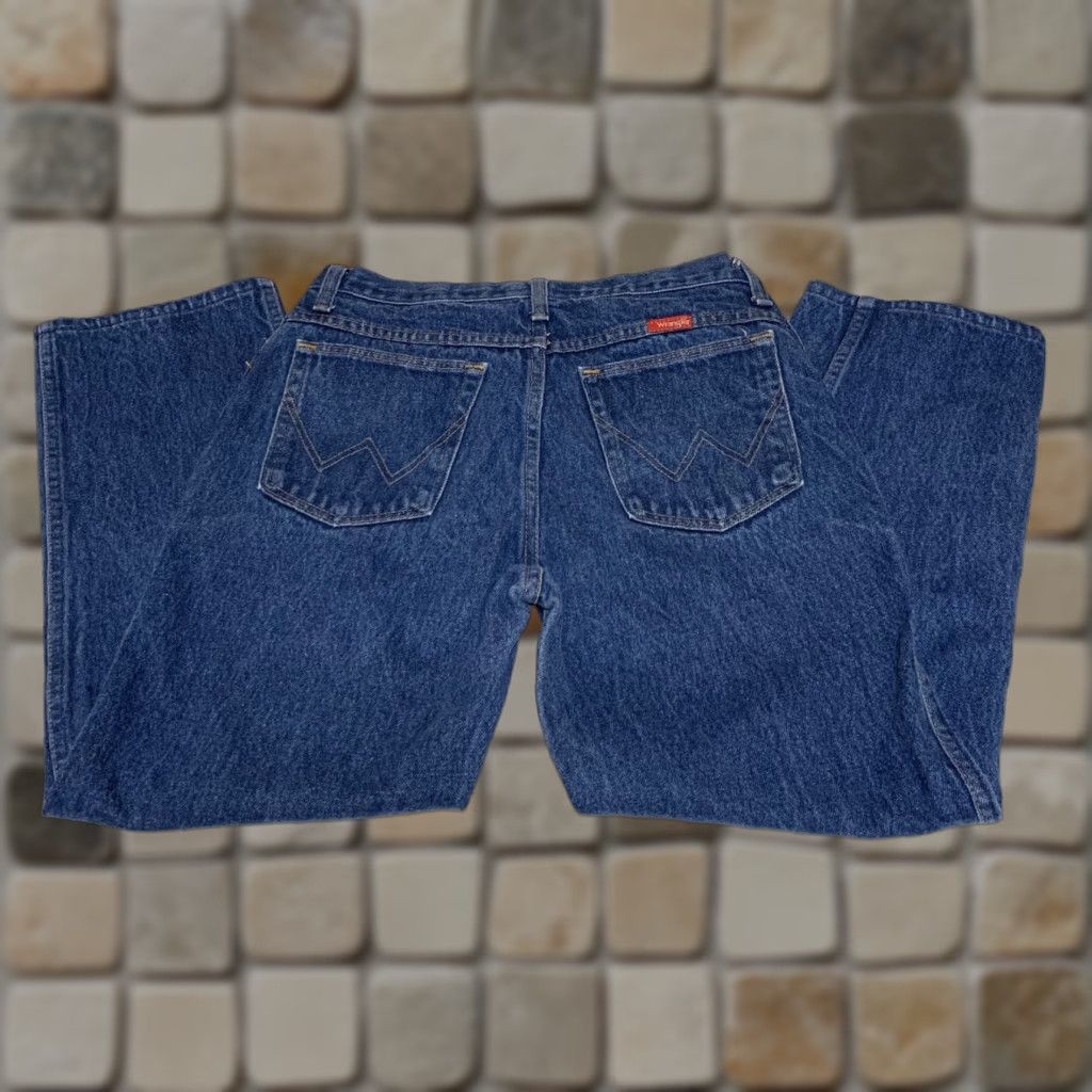 Wrangler Vtg Wrangler Jeans 915PW Mens Regular Fit Blue Denim 29x25 Measures 29x25 1980s Jeans Mens Blue Denim Wrangler 915PW Size US 29 - 1 Thumbnail