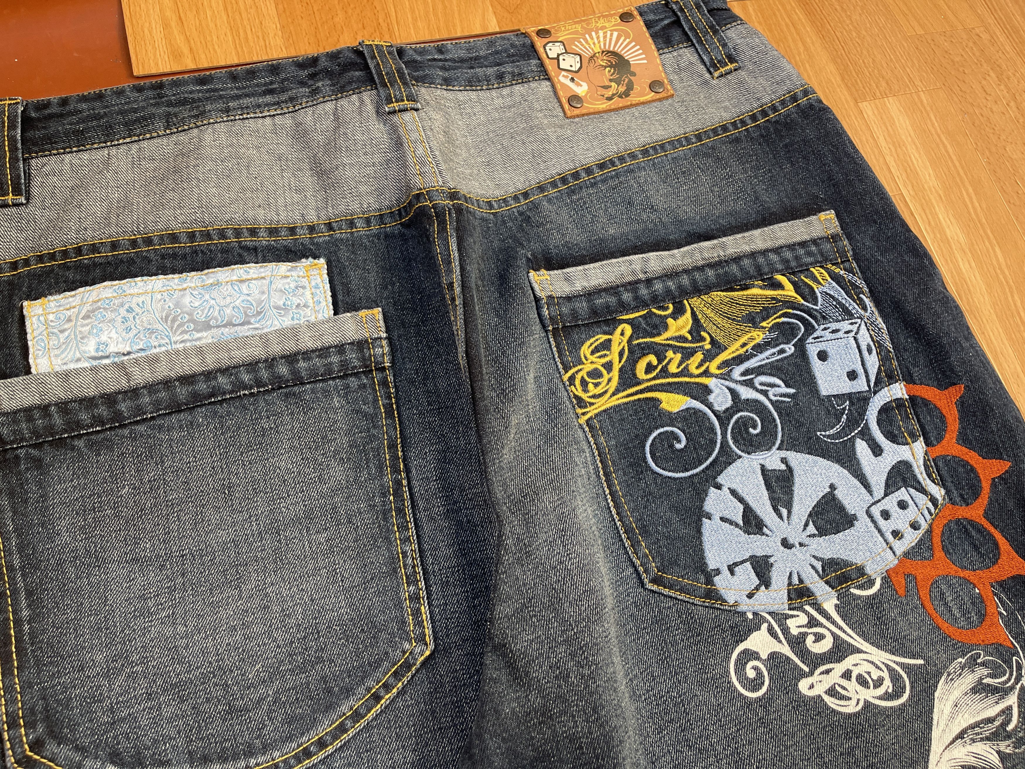 Wu-Tang Clan Johnny Blaze jeans, Wu Wear, vintage hip hop baggy, 90s 38 Size US 38 / EU 54 - 6 Thumbnail