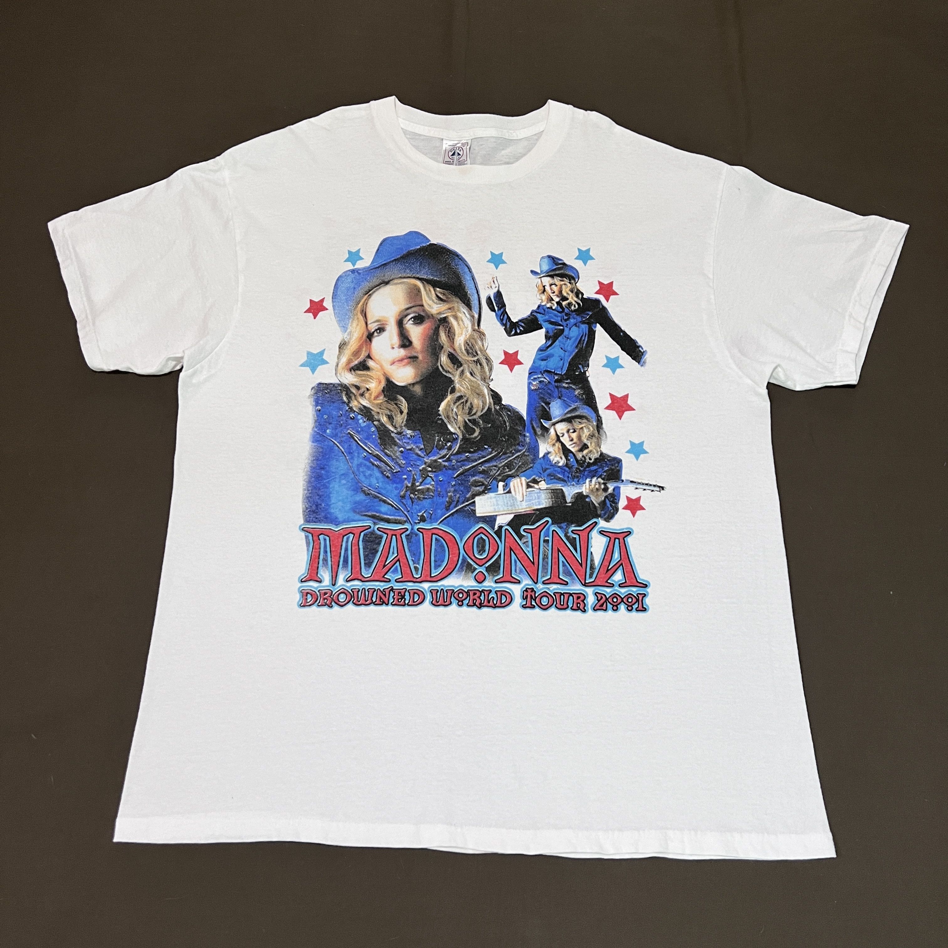 Band Tees Vintage 90s Madonna Drowned World Tour Promo Tee XL Size US XL / EU 56 / 4 - 4 Thumbnail