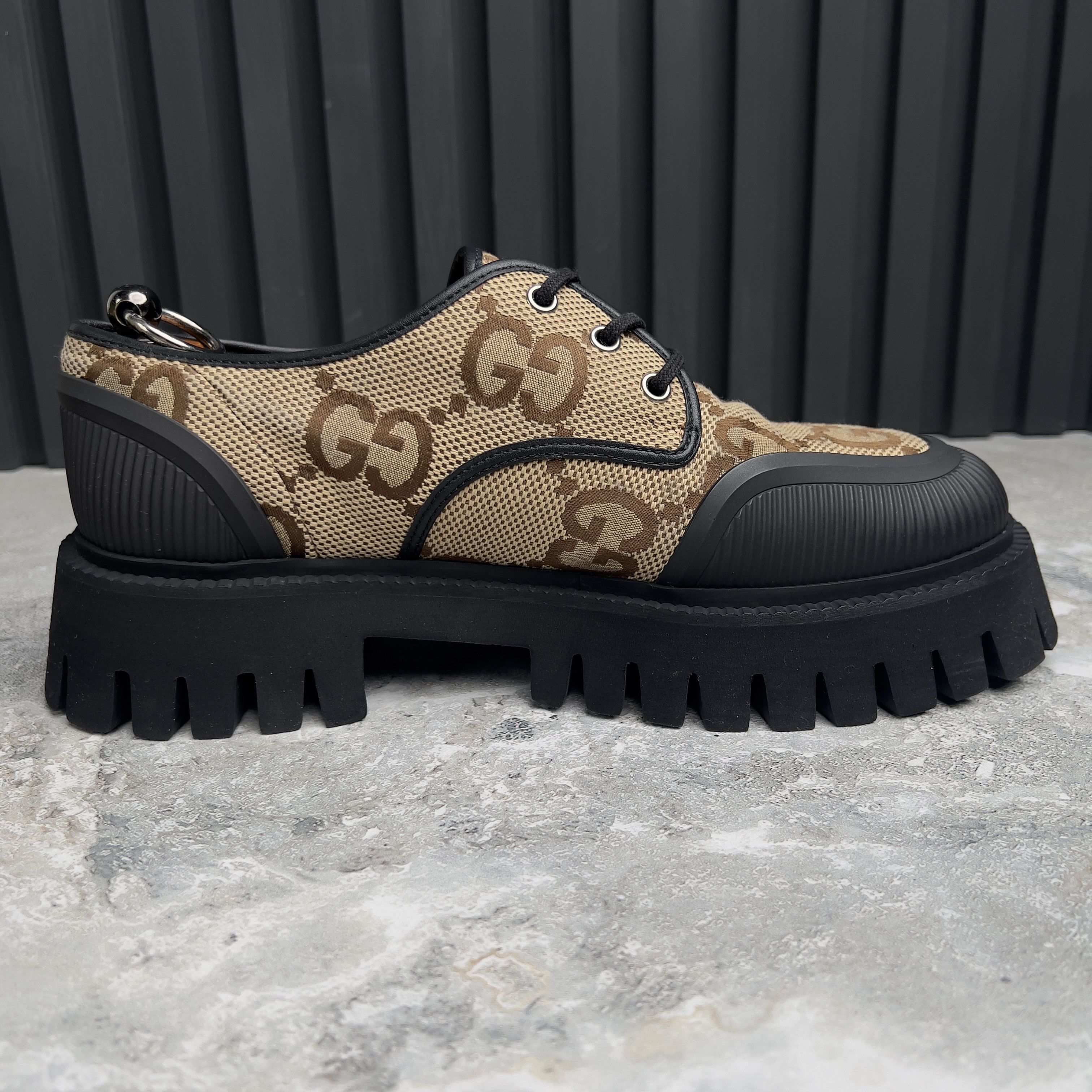 Gucci Gucci Maxi GG Chunky Lace-Up Dress Shoes Derby Size US 8 / EU 41 - 7 Thumbnail