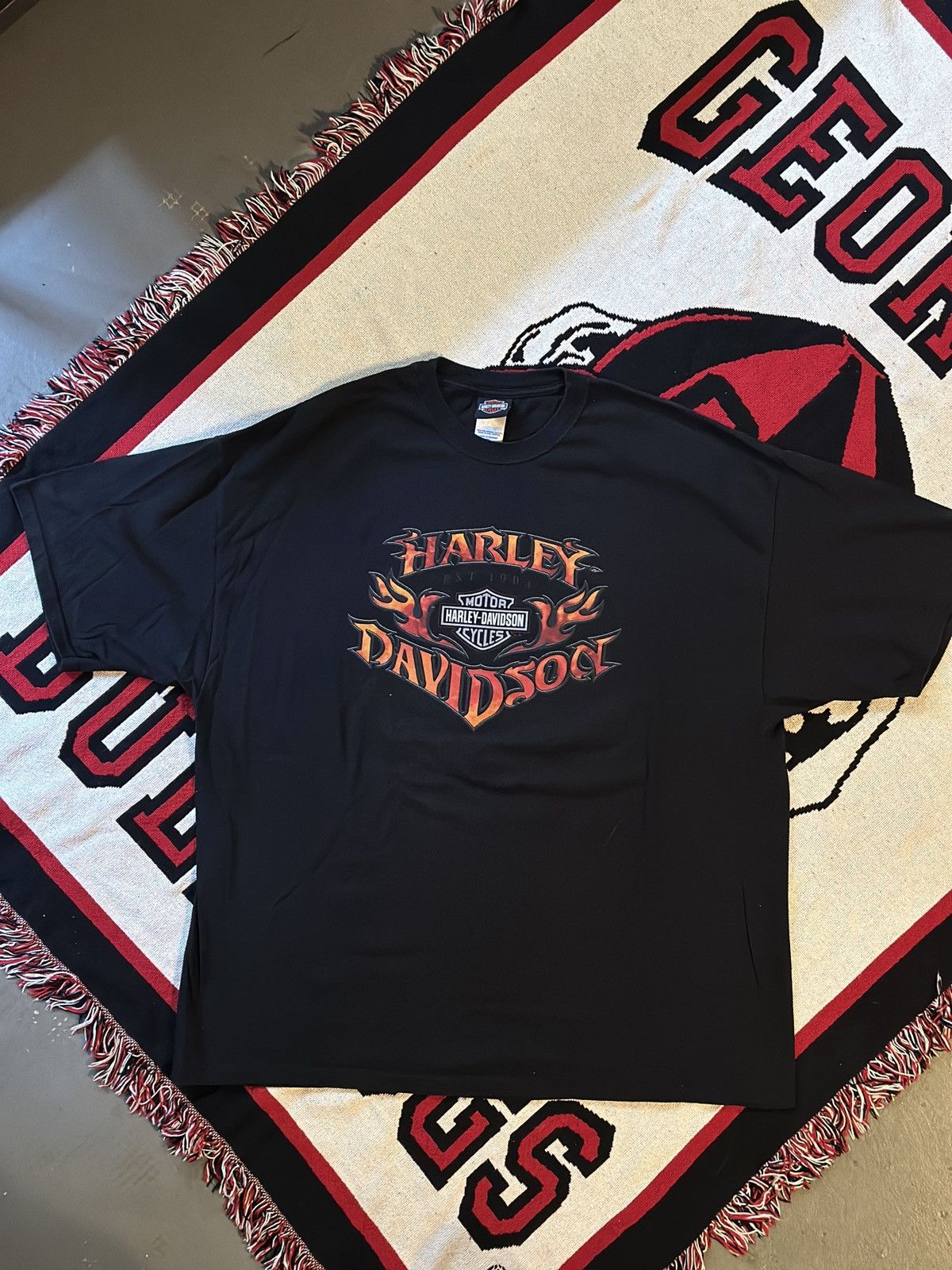 Harley Davidson Y2K Harley Davidson Tee Size US XXL / EU 58 / 5 - 1 Thumbnail