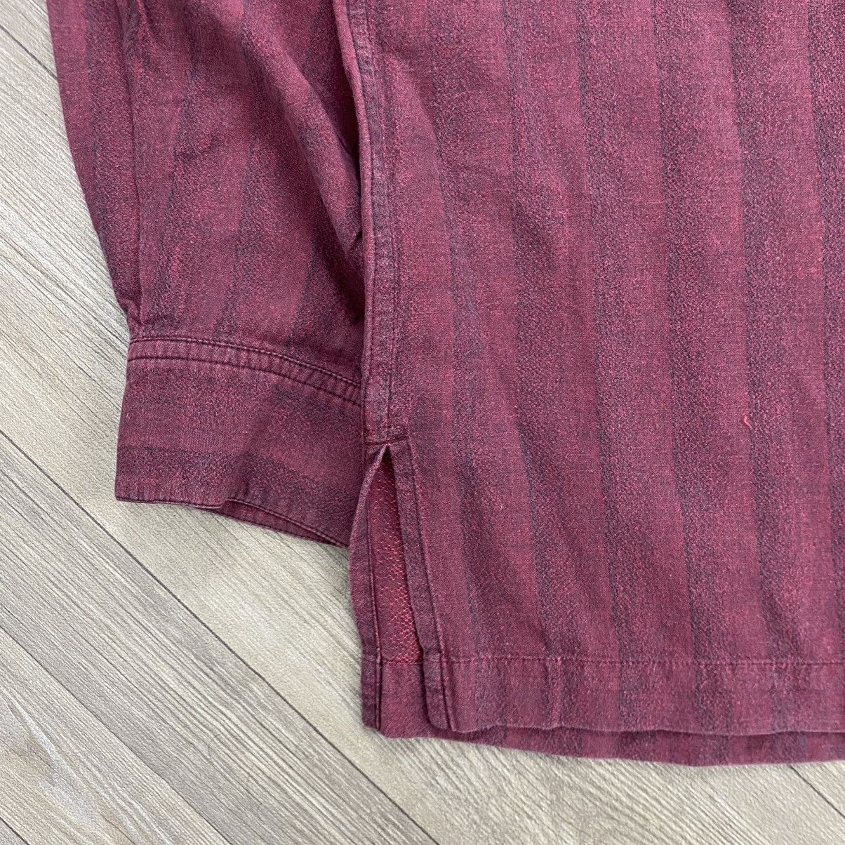 Issey Miyake 1990s Vintage Issey Miyake Men Mandarin Shirt Designer Size US L / EU 52-54 / 3 - 8 Thumbnail