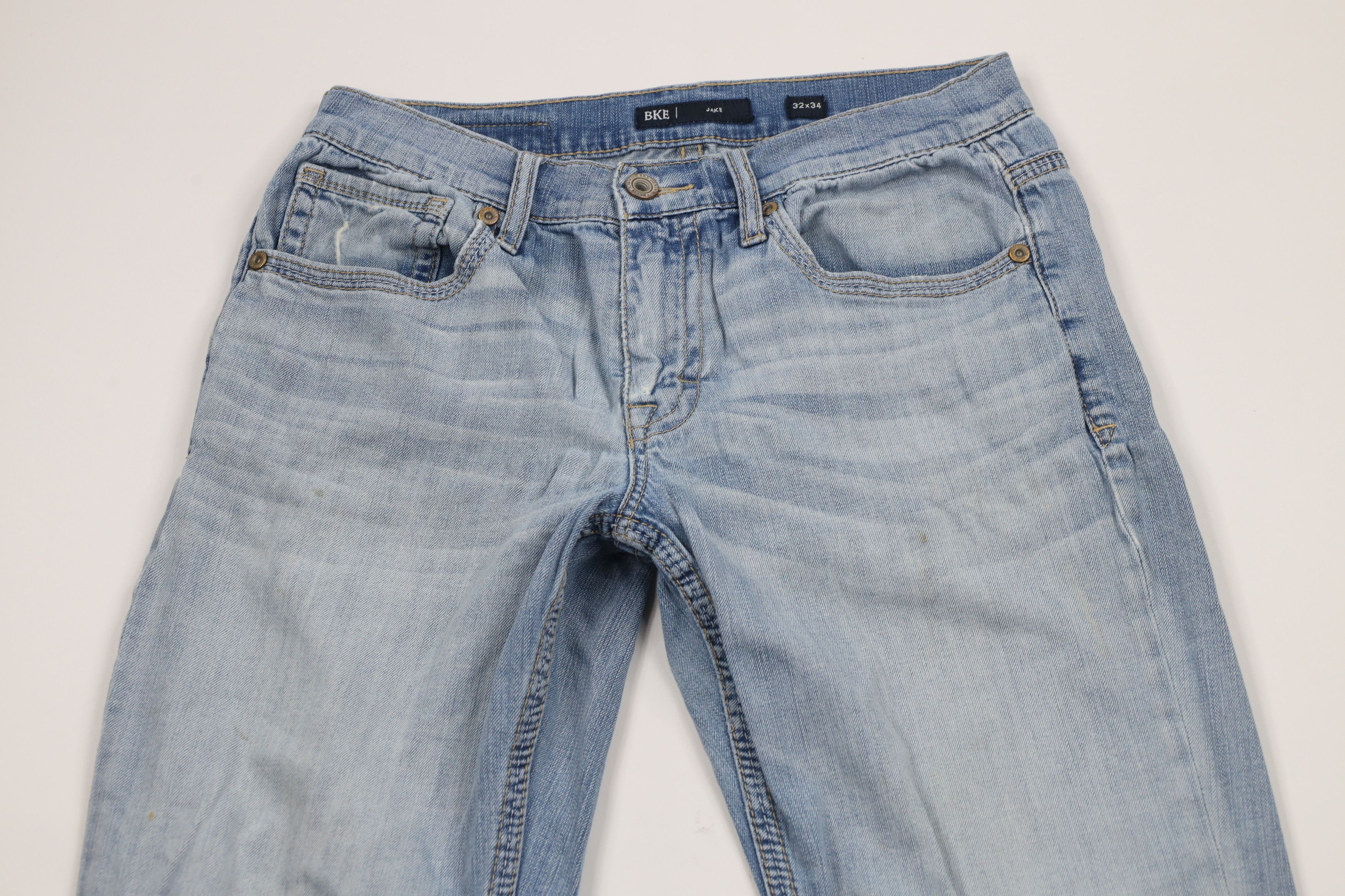 Vintage Buckle BKE Thick Stitch Jake Stretch Boot Leg Denim Jeans Size US 32 / EU 48 - 2 Thumbnail