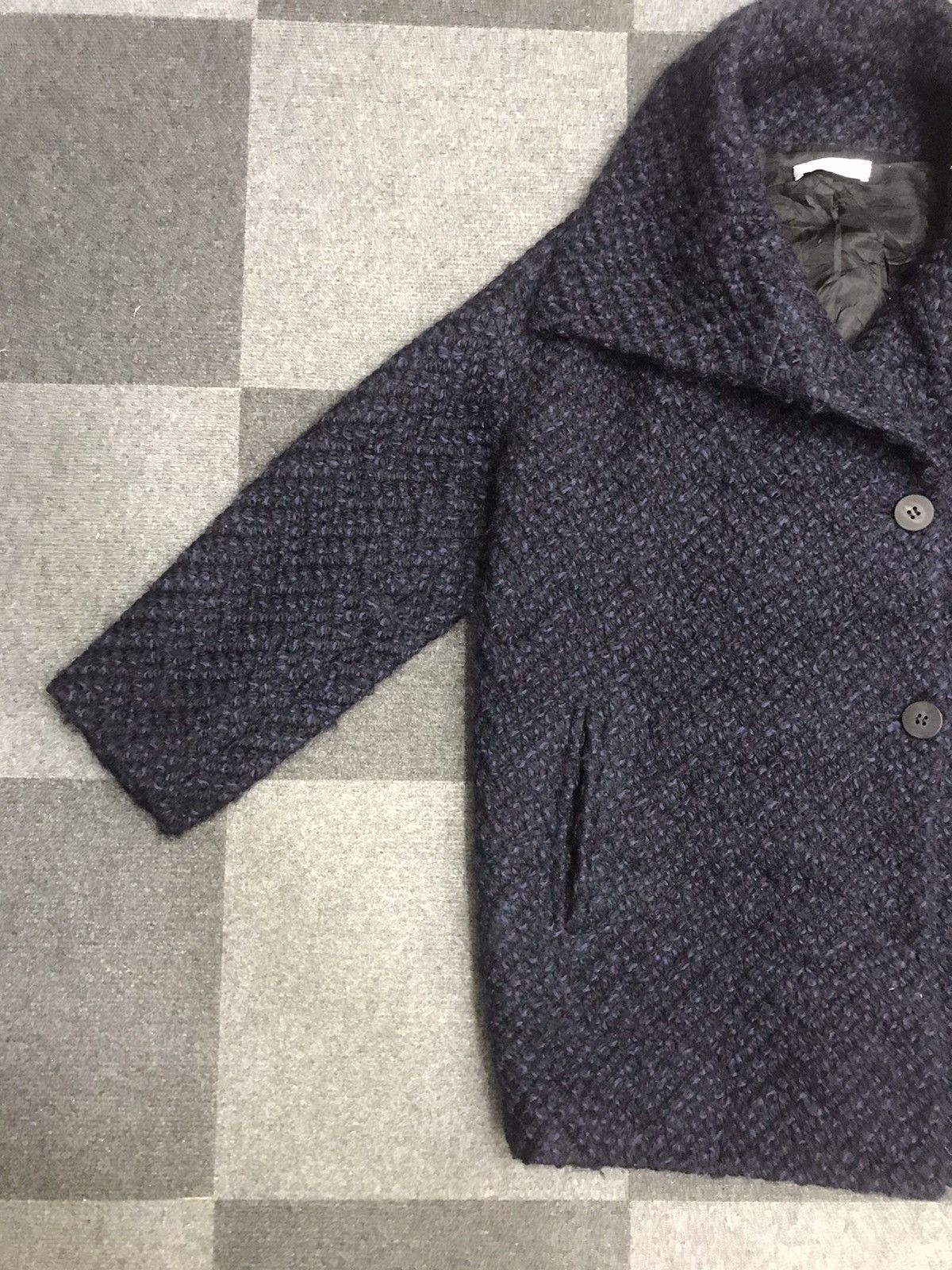 Designer × Japanese Brand × Tomorrowland Winter Very Rare KNOTat Two Tones Oversize Knitted Coat Size S / US 4 / IT 40 - 3 Thumbnail