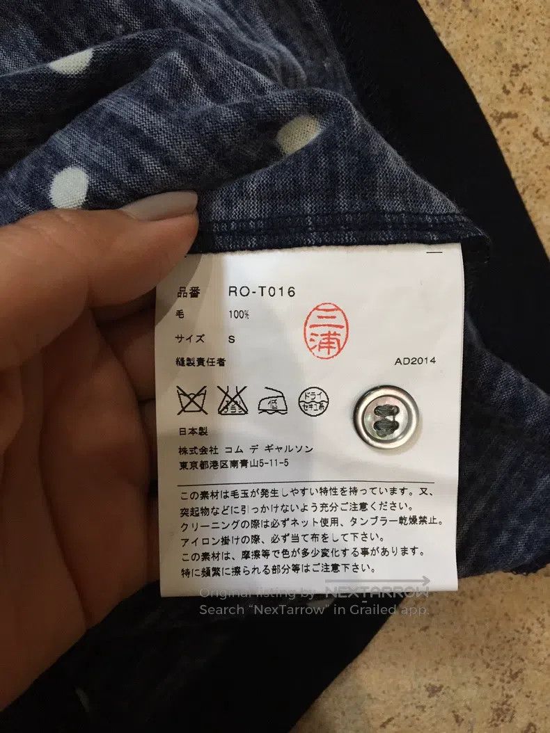 Other Comme des Garcons Blue polka dot cashmere cardigan Size S / US 4 / IT 40 - 3 Thumbnail