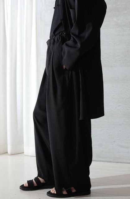 Yohji Yamamoto Yohji Yamamoto Pour Homme SS20 Pleated Tuxedo Sarouel Pants Size US 35 - 3 Thumbnail