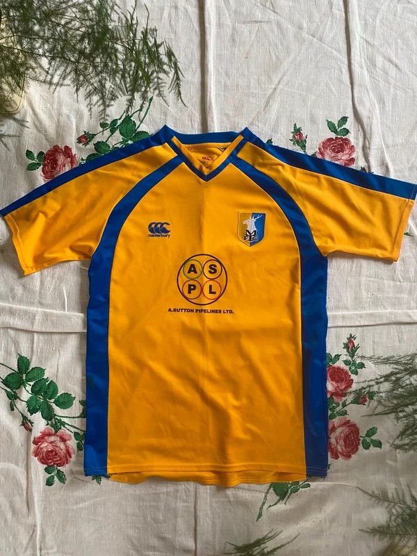 Mansfield Canterbury home shirt vintage soccer jersey retro