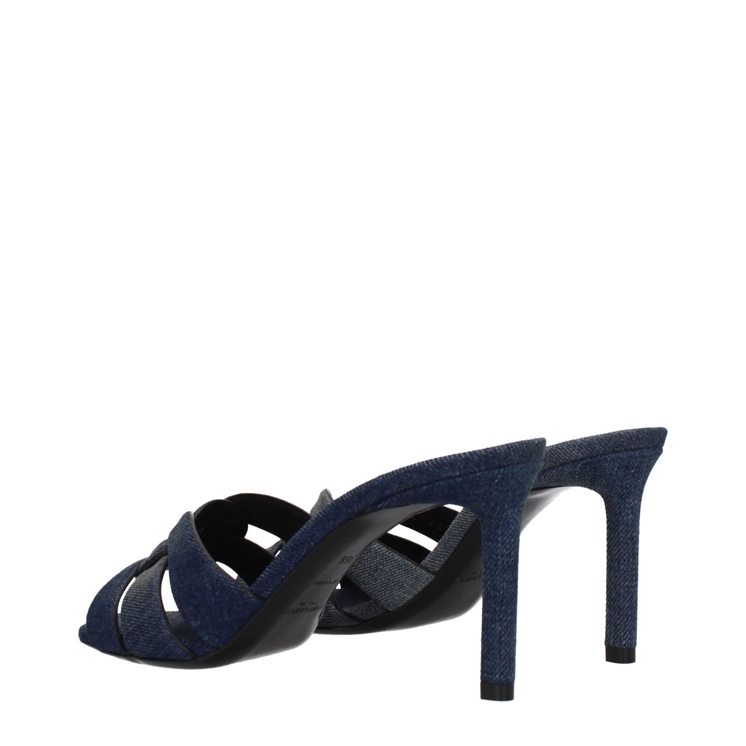 Saint Laurent Paris ob1o1e1124 Fabric Sandals in Blue Size US 6.5 / IT 36.5 - 4 Thumbnail