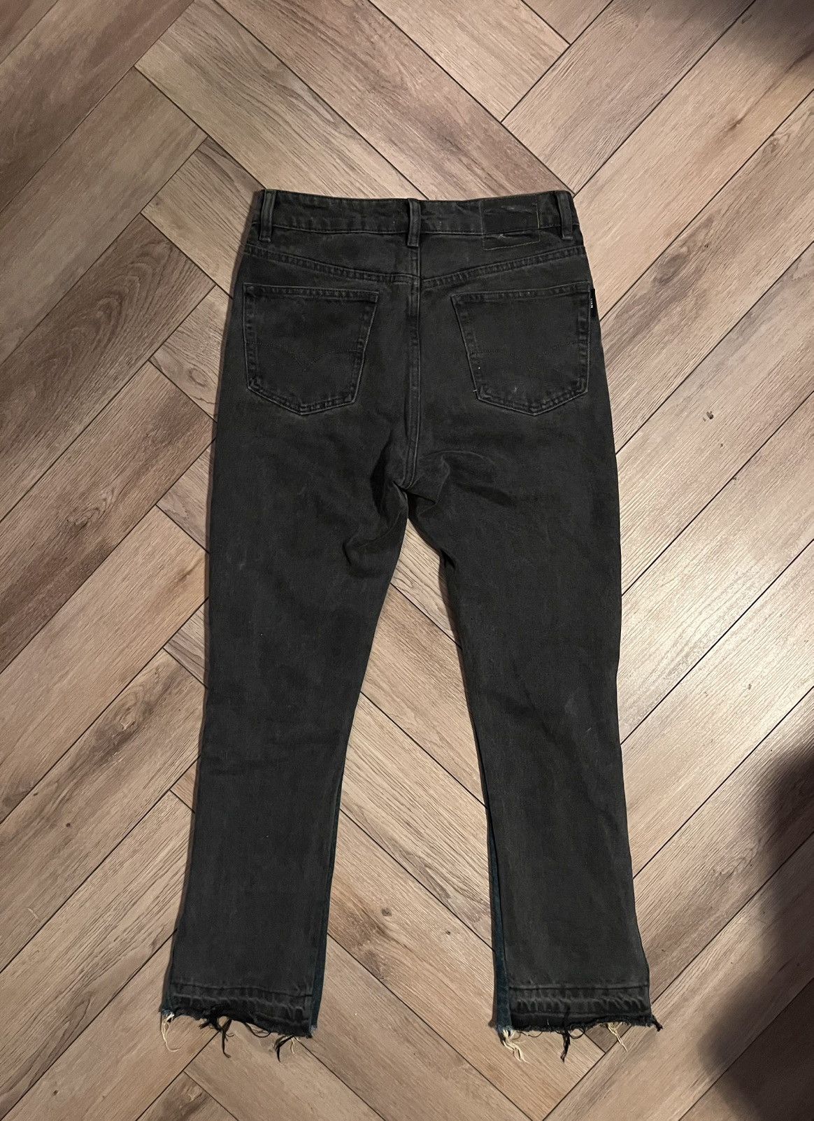Other 11KN vintage Flared Denim Jeans – Black Size US 29 - 2 Thumbnail