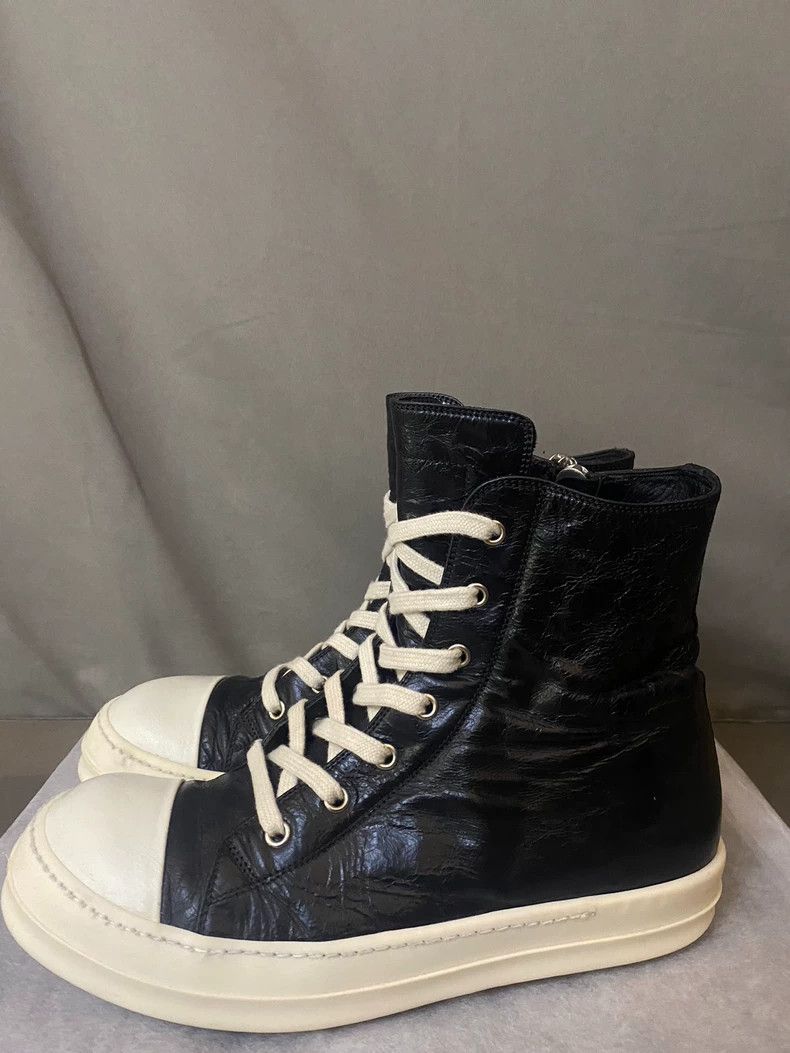 Rick Owens Rick Owens High-Top Leather Sneakers-yf Size US 10.5 / EU 43-44 - 1 Thumbnail