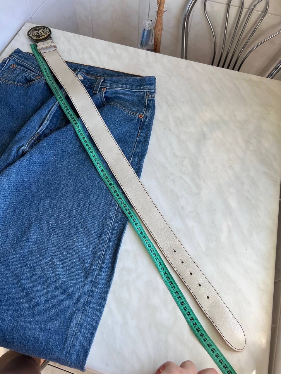 Frankie Morello 1990’s Frankie Morello Leather Belt Steel Logo Vintage Size ONE SIZE - 6 Thumbnail