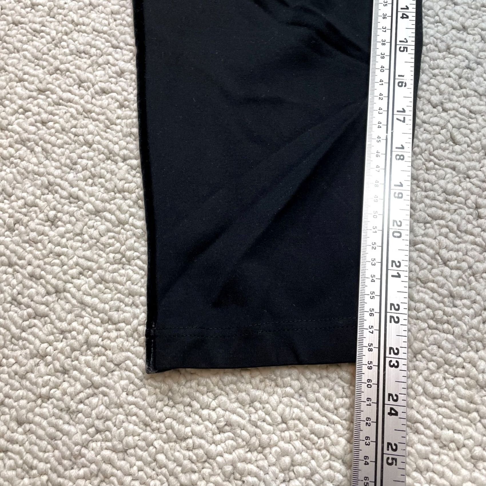 Vintage ONLY Our Story Sweatpants Womens XL Black Solid Cropped Stretch 36x23 Health? Size 25" / US 0 / IT 36 - 3 Thumbnail