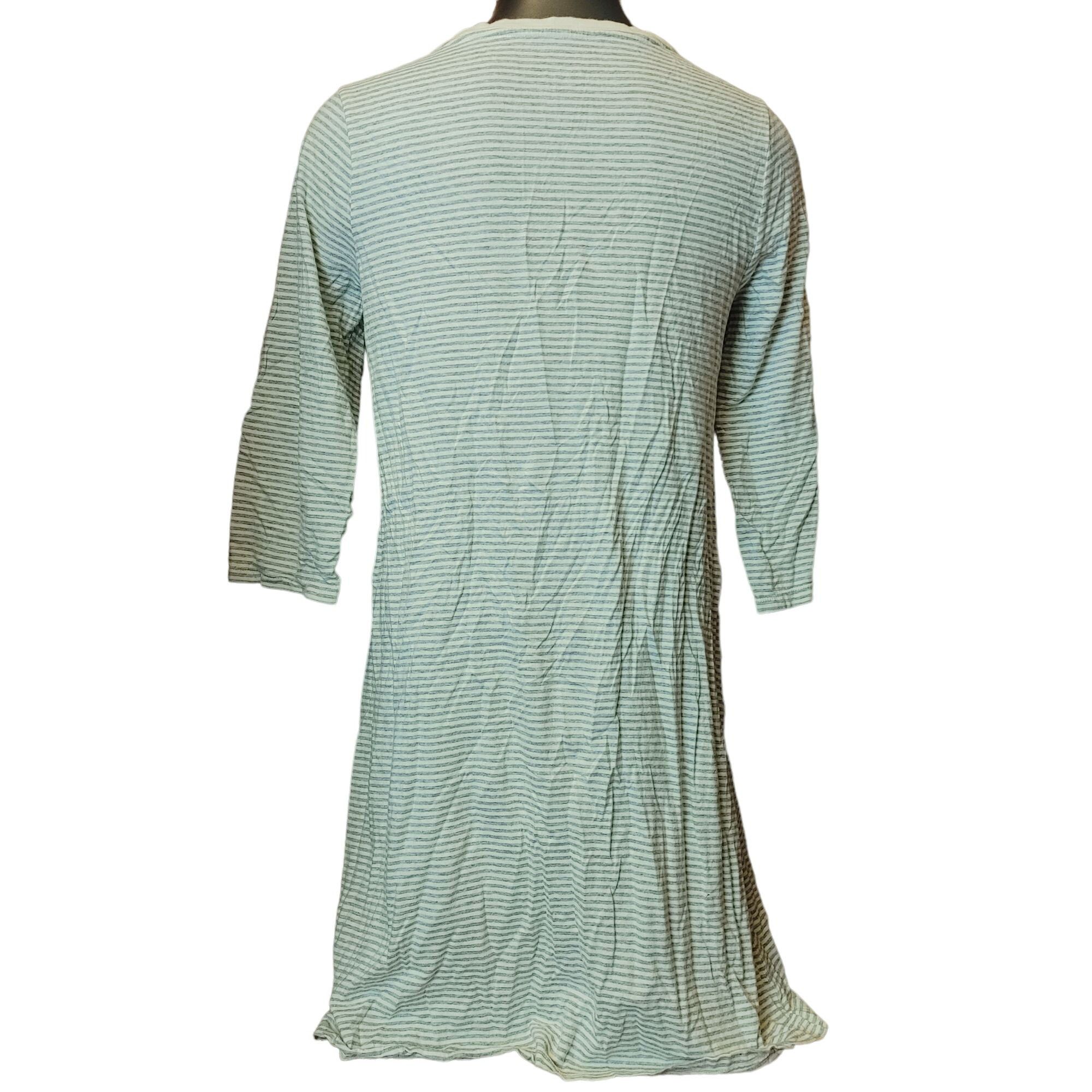 Lauren Ralph Lauren LAUREN RALPH LAUREN Womens L Gray Striped TShirt Tunic Dress Size L / US 10 / IT 46 - 2 Thumbnail