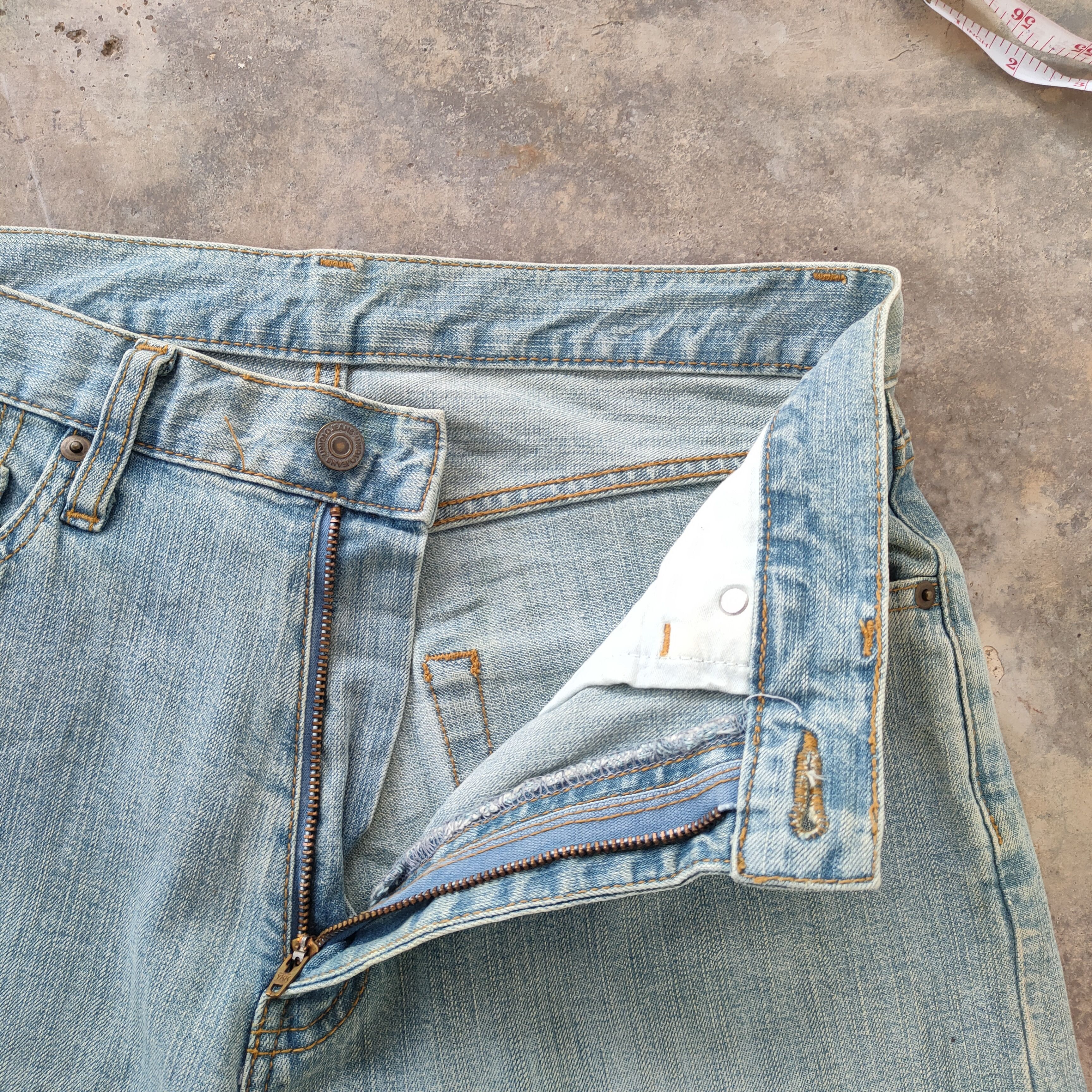 Japanese Brand × Jean × Vintage W30 VINTAGE JAPANESE FADED RIPPED DISTRESSED JEANS PANTS Size US 30 / EU 46 - 9 Thumbnail