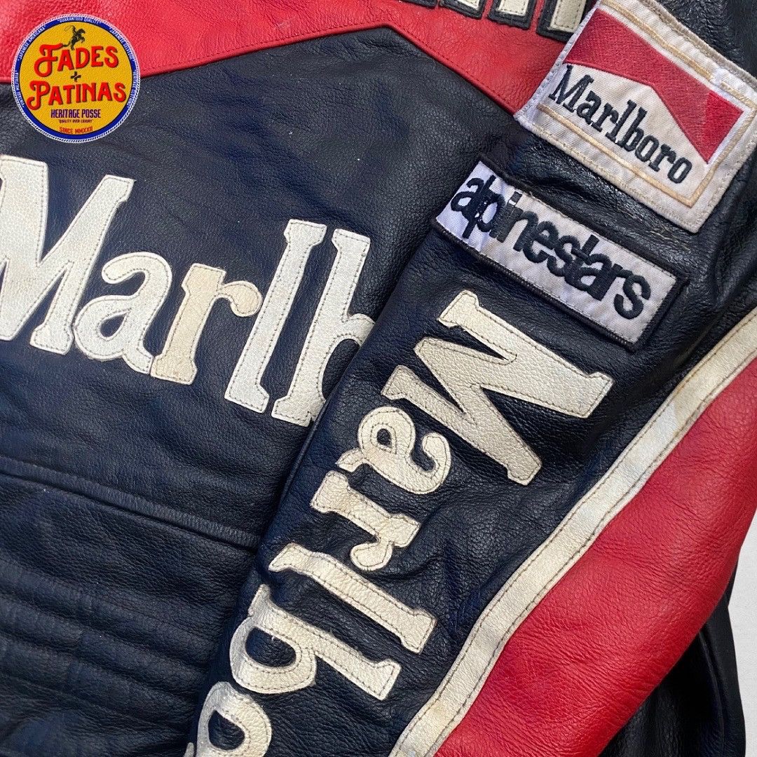 Marlboro Late 80s - Early 90s Marlboro Racing Leather Jacket Size US M / EU 48-50 / 2 - 4 Thumbnail