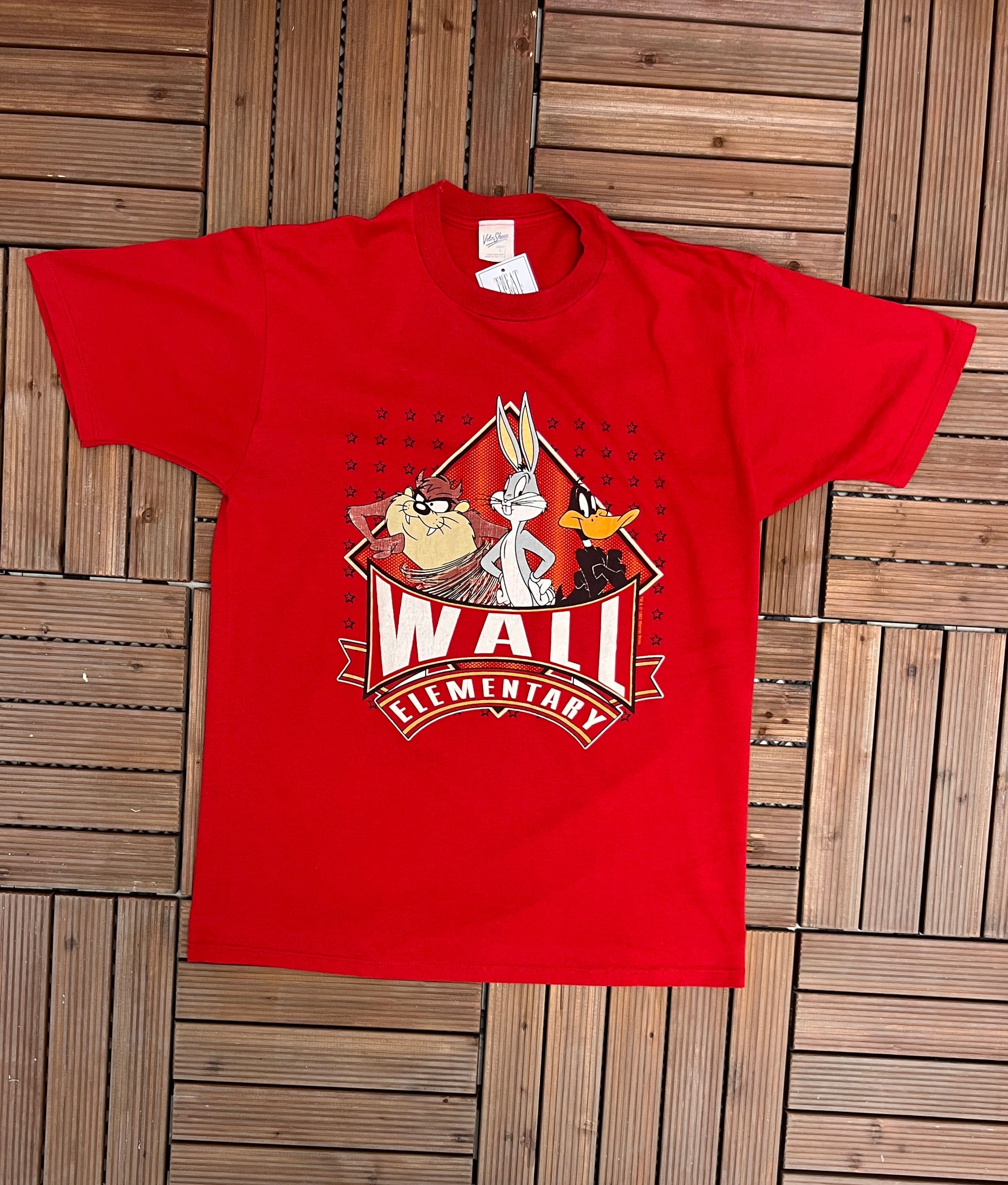 Vintage Looney Tunes Wall Elementary Vintage T-Shirt Tee Size US L / EU 52-54 / 3 - 1 Thumbnail