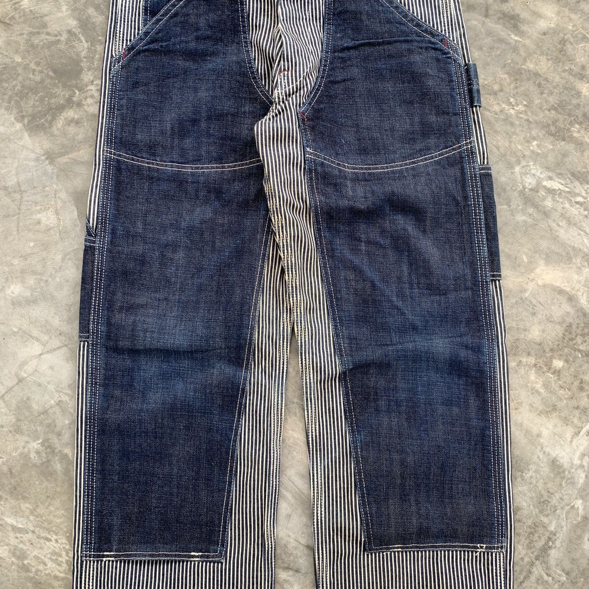 EIGHT-G Vintage Eight-G Hickory Carpenter Double Knee Pants Size US 31 - 3 Thumbnail