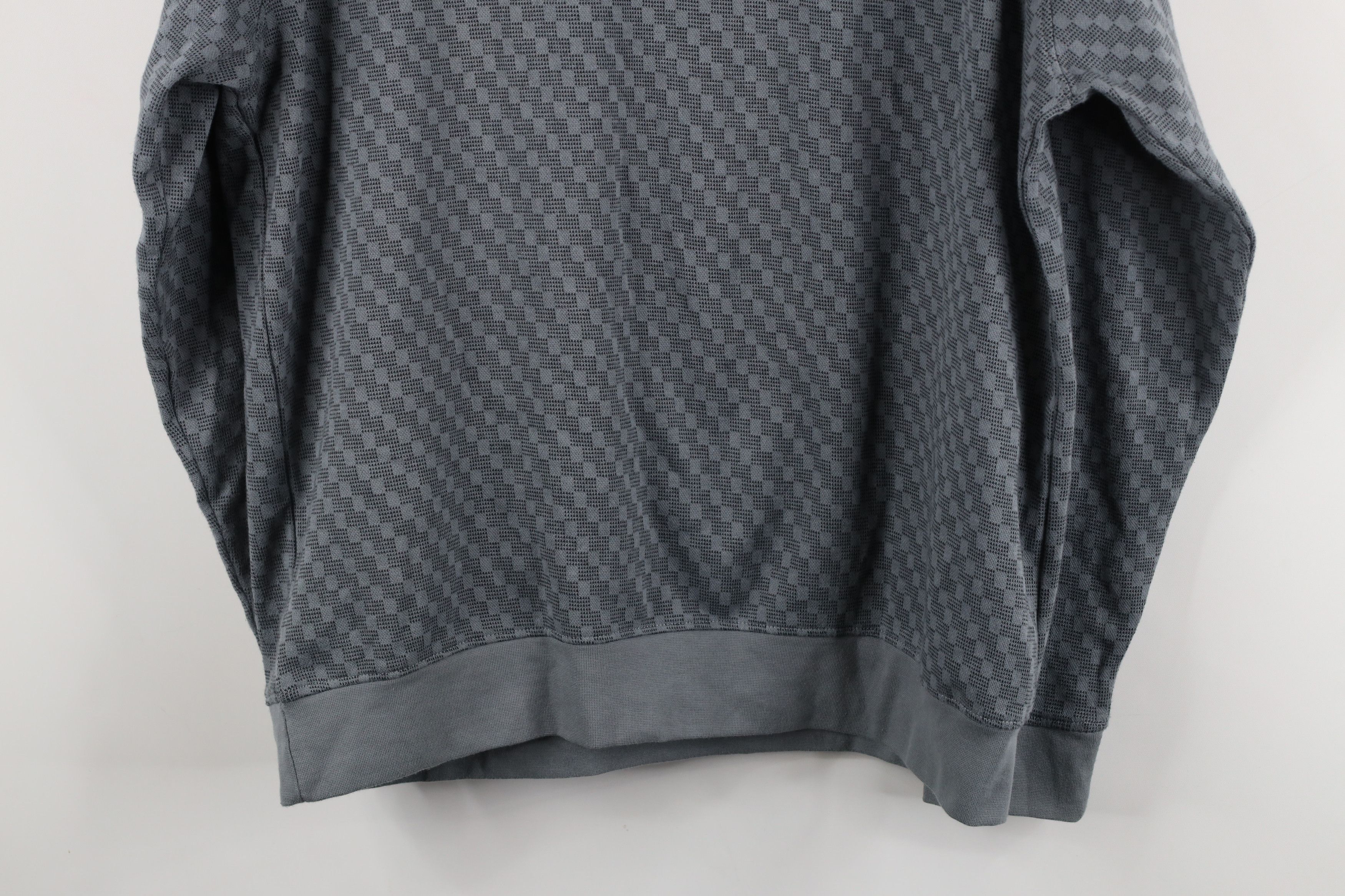 Vintage Vintage 90s Streetwear Checkered Knit Collared Pullover Polo Size US L / EU 52-54 / 3 - 9 Thumbnail