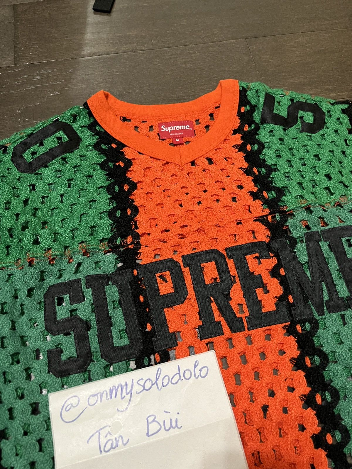 Supreme Supreme Crochet Football Jersey Orange | Grailed