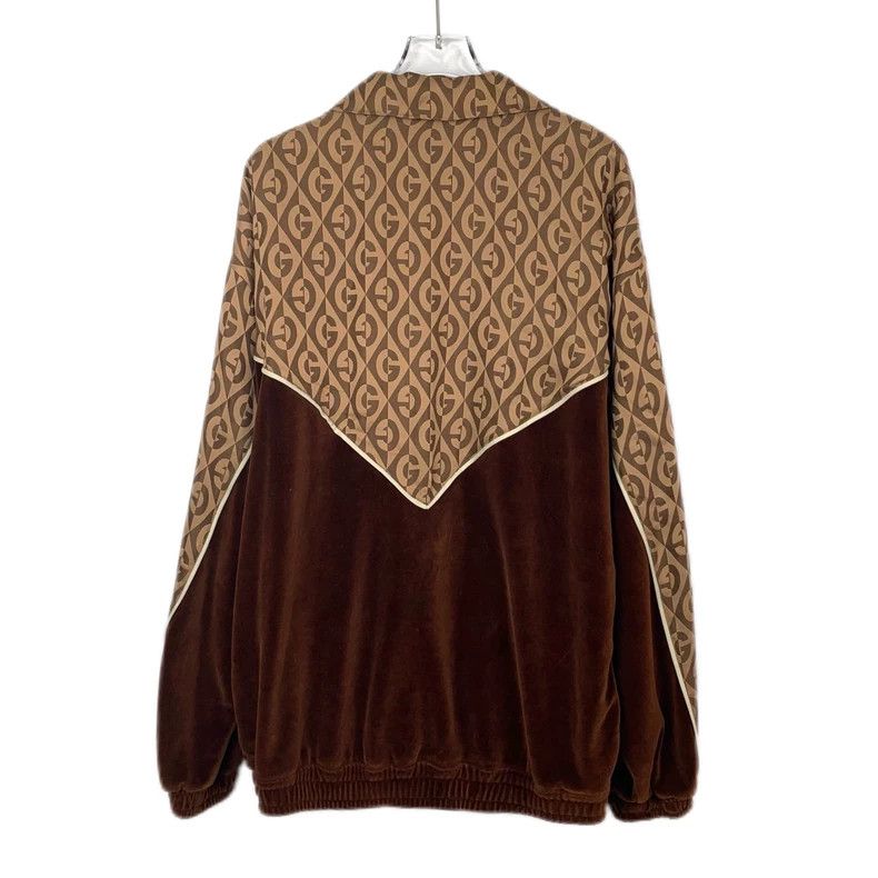 Gucci Gucci Brown logo letter print stitching cotton jacket 2501- Size US XS / EU 42 / 0 - 2 Thumbnail