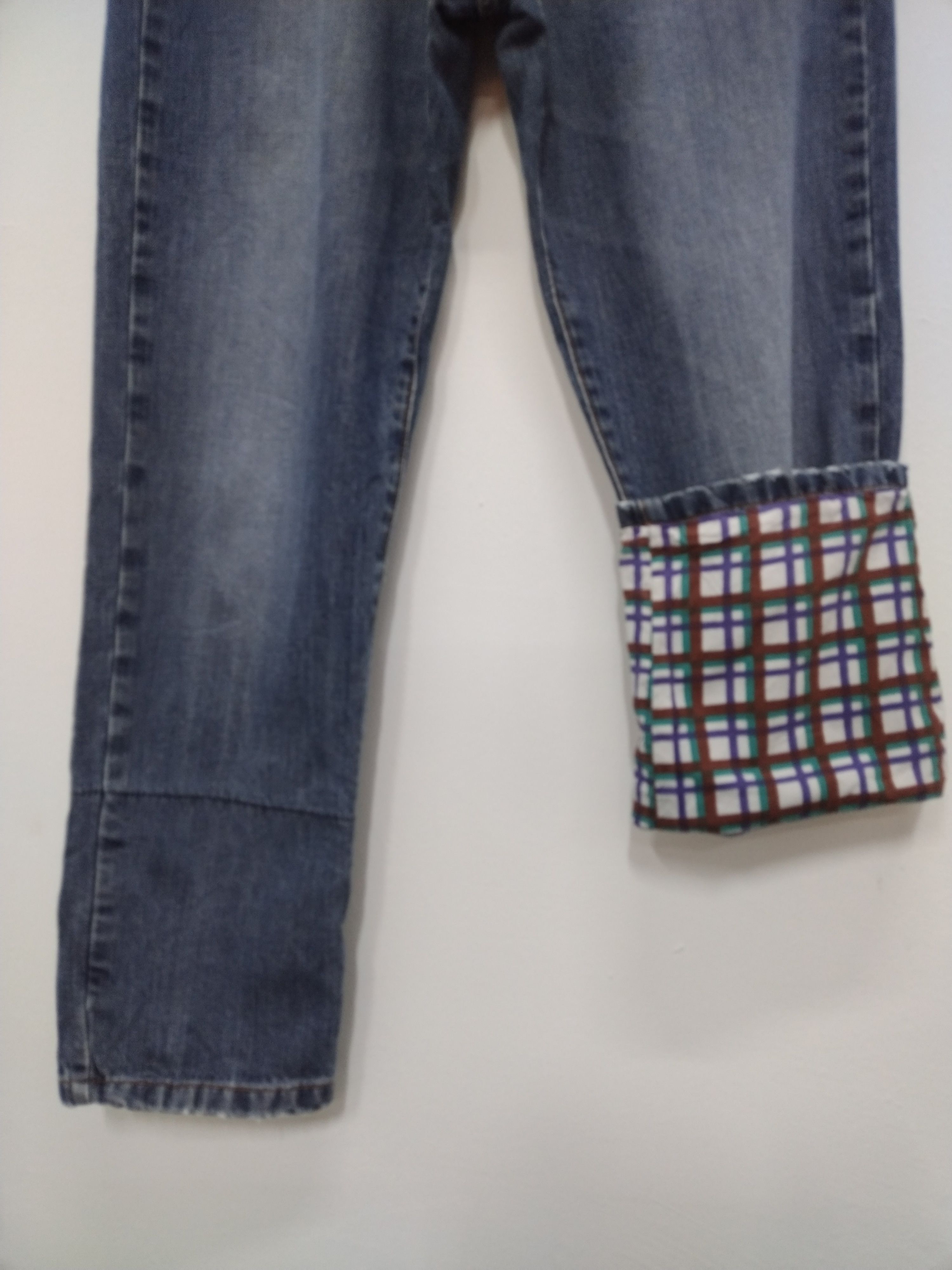 Marni Marni Washed Straight Leg Checkered inside Leg Size US 31 - 8 Thumbnail